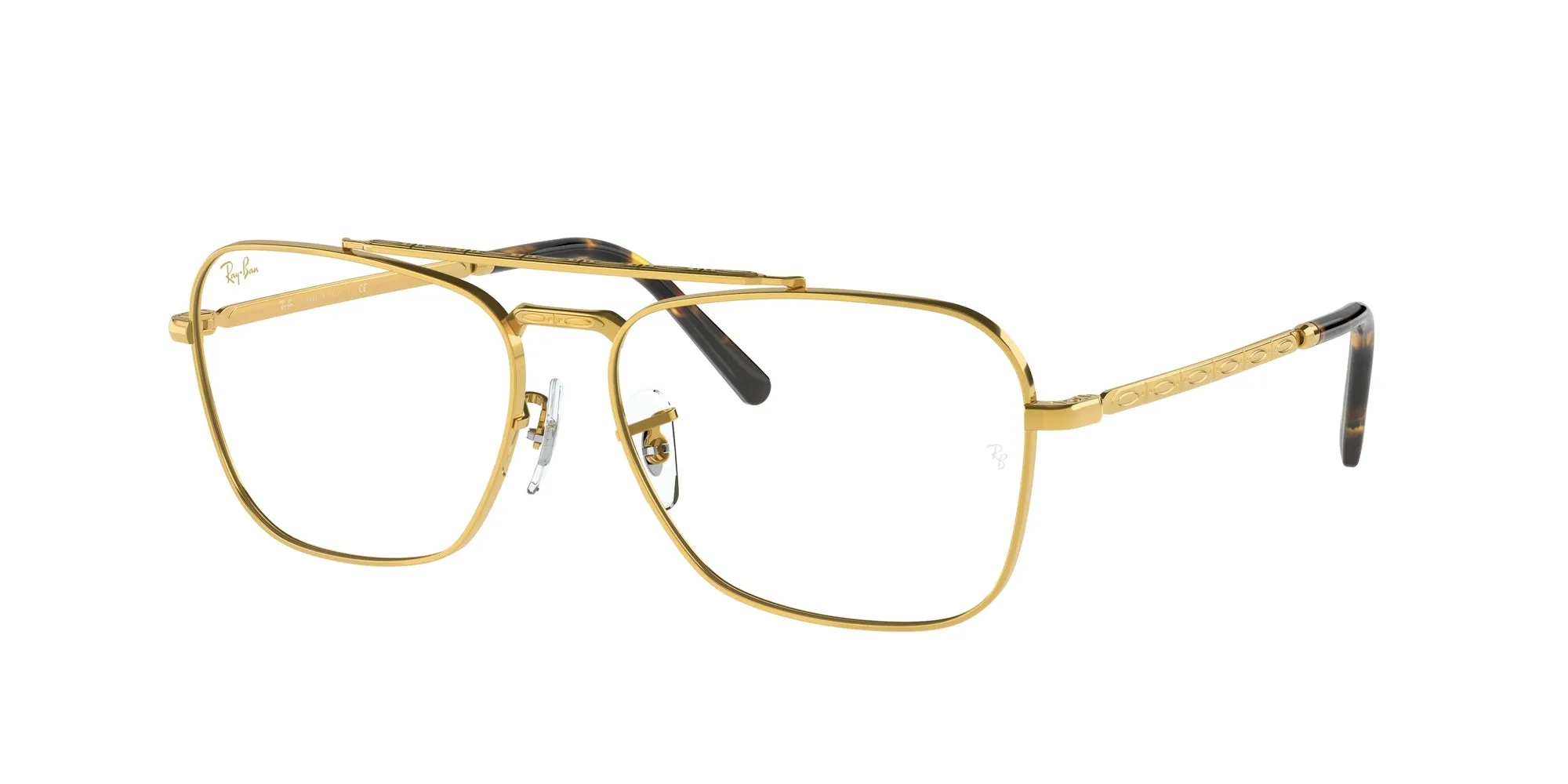 Ray - Ban RX3636V NEW CARAVAN 3086 Montature da vista Metallo Oro Trasparente Squadrata Normale - immagine 1