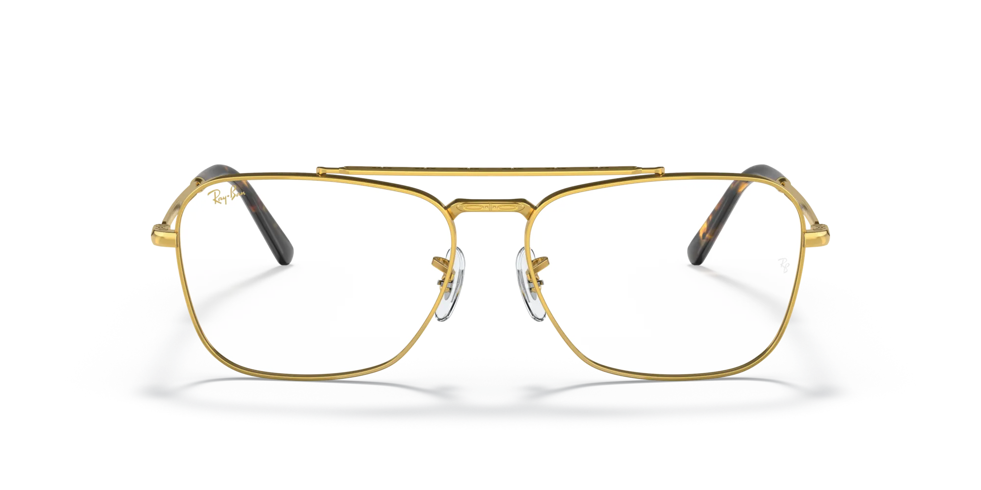 Ray - Ban RX3636V NEW CARAVAN 3086 Montature da vista Metallo Oro Trasparente Squadrata Normale - immagine 3