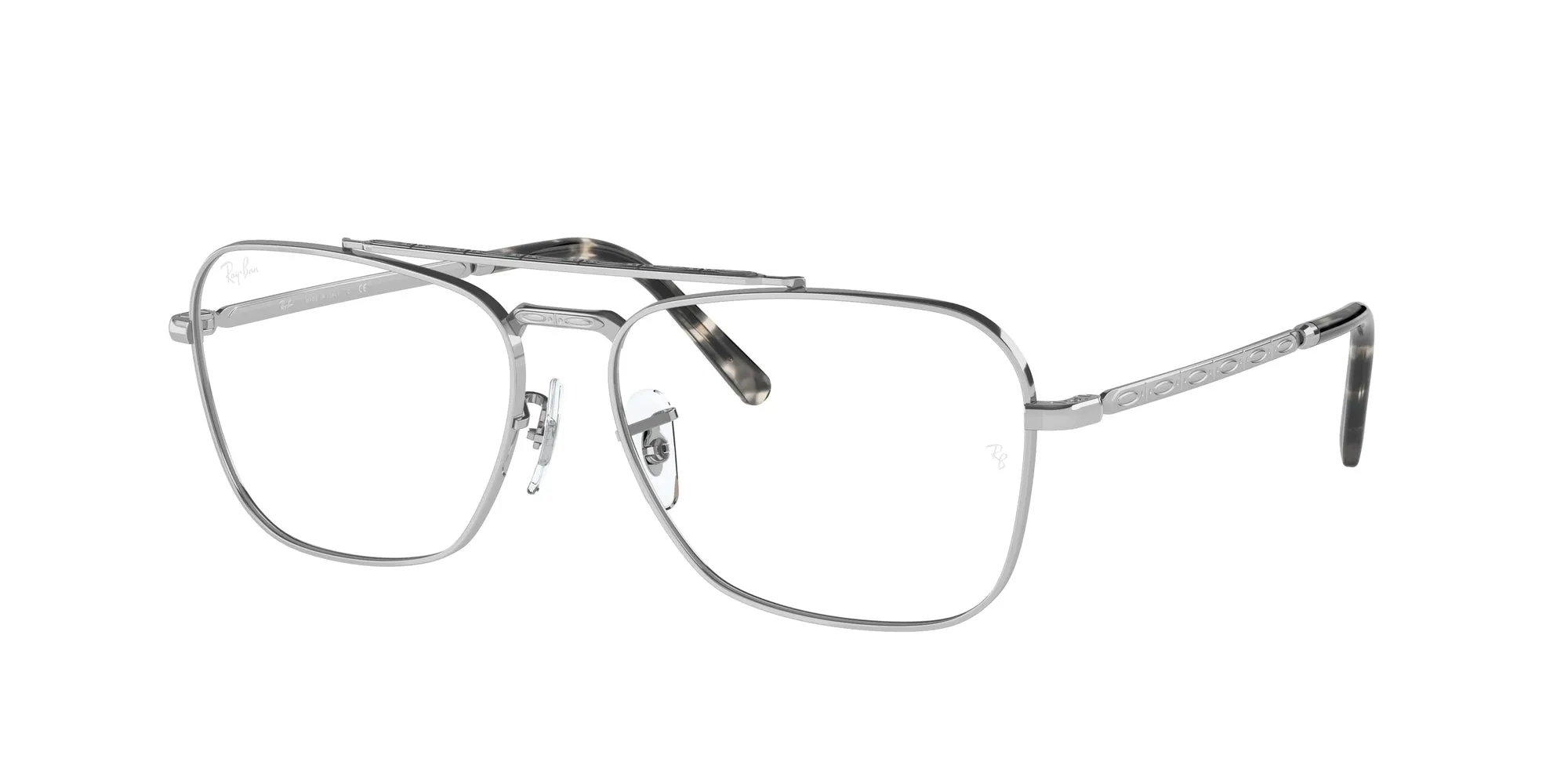 Ray - Ban RX3636V NEW CARAVAN 2501 Montature da vista Metallo Argento Trasparente Squadrata Normale - immagine 1