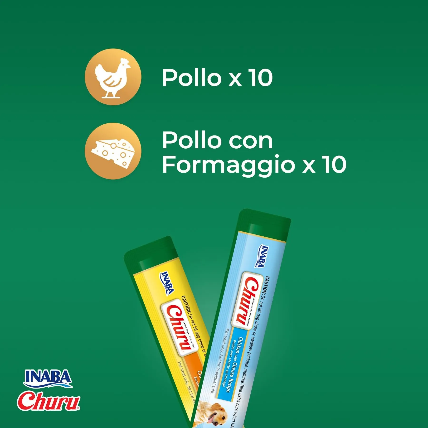 INABA Churu Snack per Cani Cremoso al Pollo - 20 Stick 14gr - Premietti per Cane Ipocalorici, Morbidi e Deliziosi - Cibo per Cani Senza Conservanti o Coloranti Artificiali, Grain-Free - immagine 6