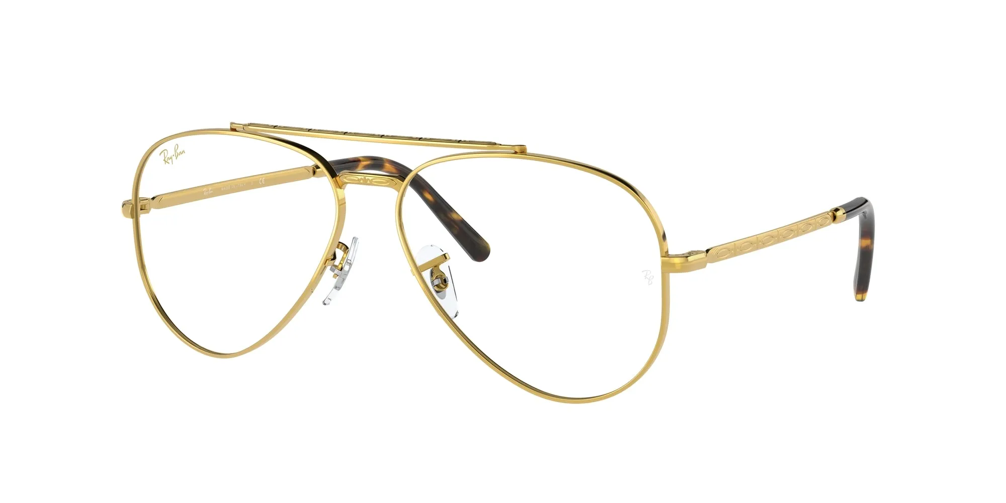 Ray - Ban RX3625V NEW AVIATOR 3086 Montature da vista Metallo Oro Trasparente Pilot Normale - immagine 1