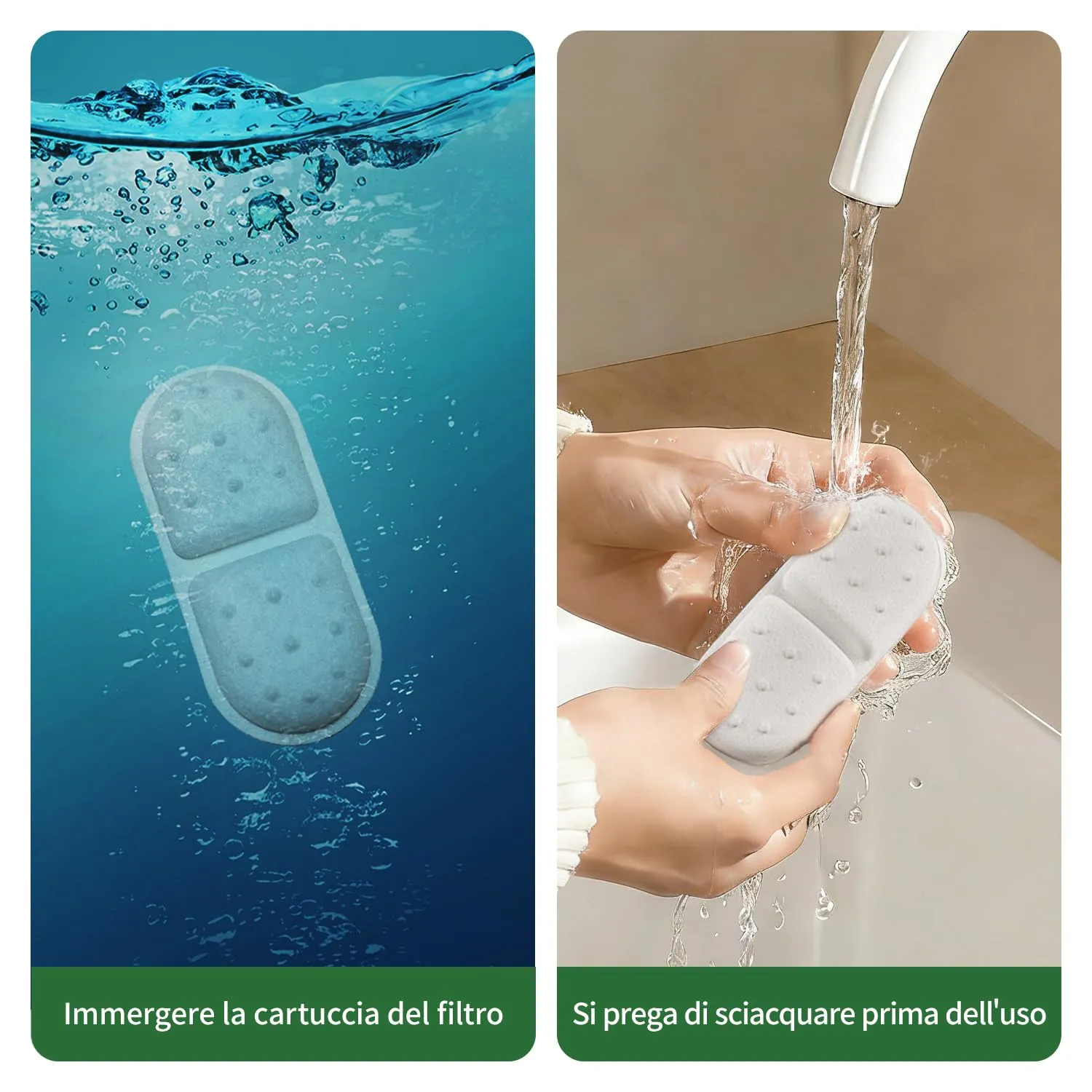 Confezione da 16 filtri e spugne di ricambio (8+8) - immagine 5