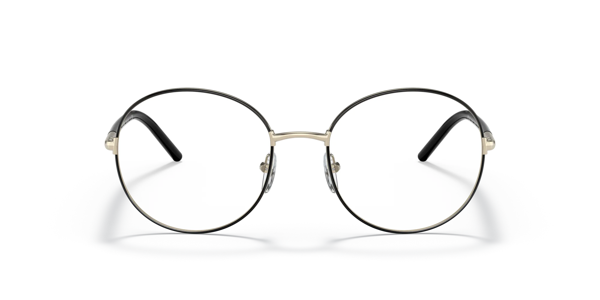 Prada PR 55WV AAV1O1 Montature da vista Metallo Oro Trasparente Rotonda Normale - immagine 3