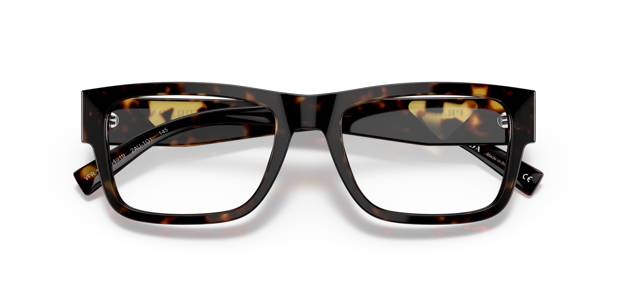 Prada PR 15YV 2AU1O1 Montature da vista Acetato Havana Squadrata - immagine 2