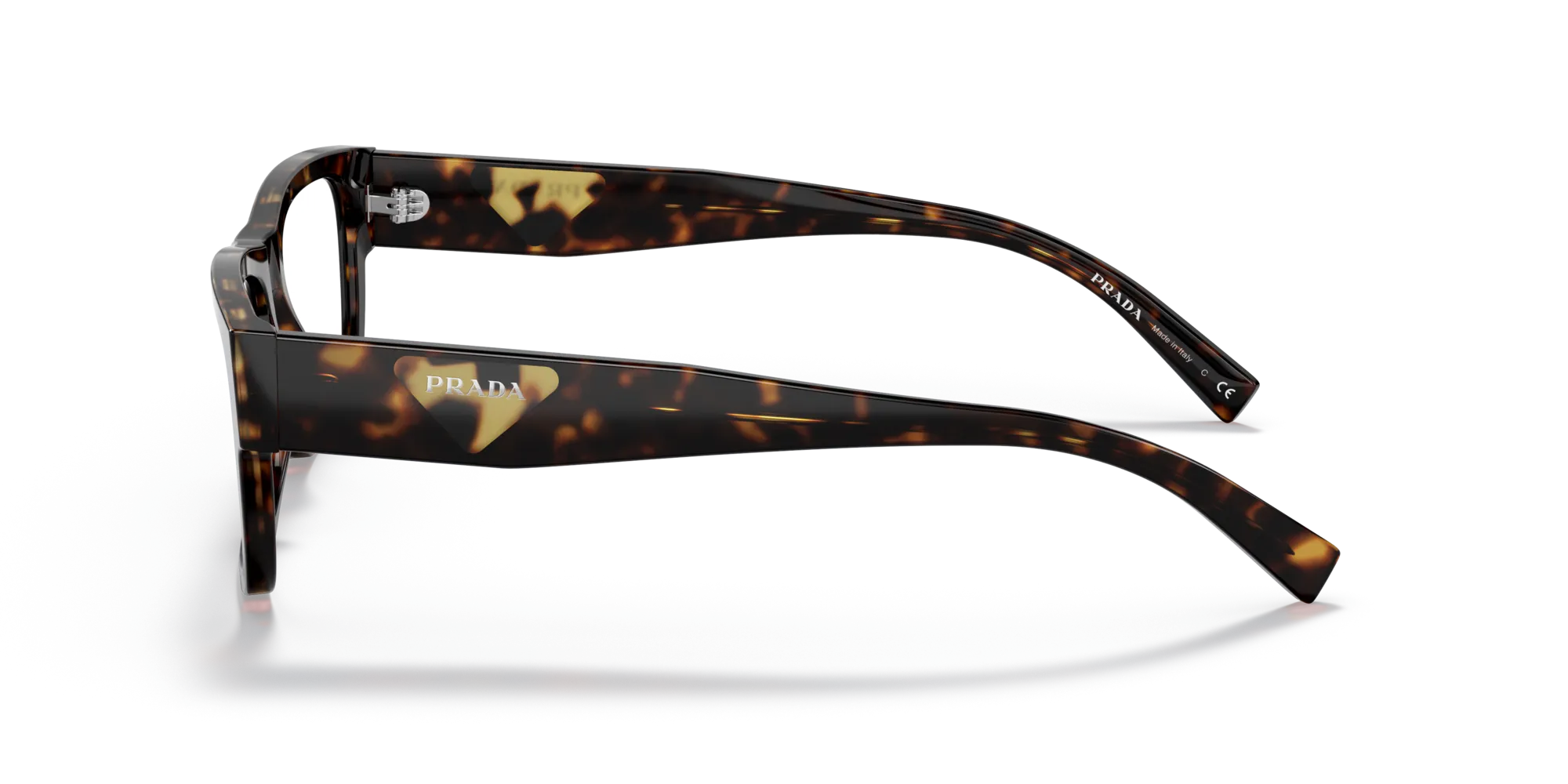 Prada PR 15YV 2AU1O1 Montature da vista Acetato Havana Squadrata - immagine 4