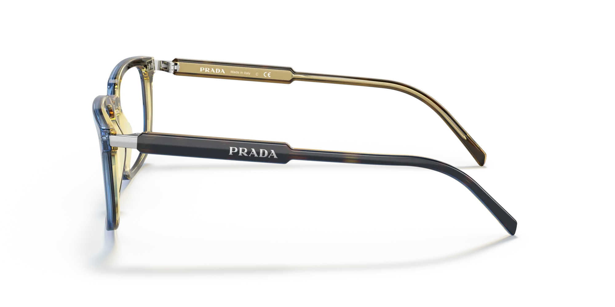 Prada PR 13YV ZXH1O1 Montature da vista Plastica Havana Squadrata - immagine 4