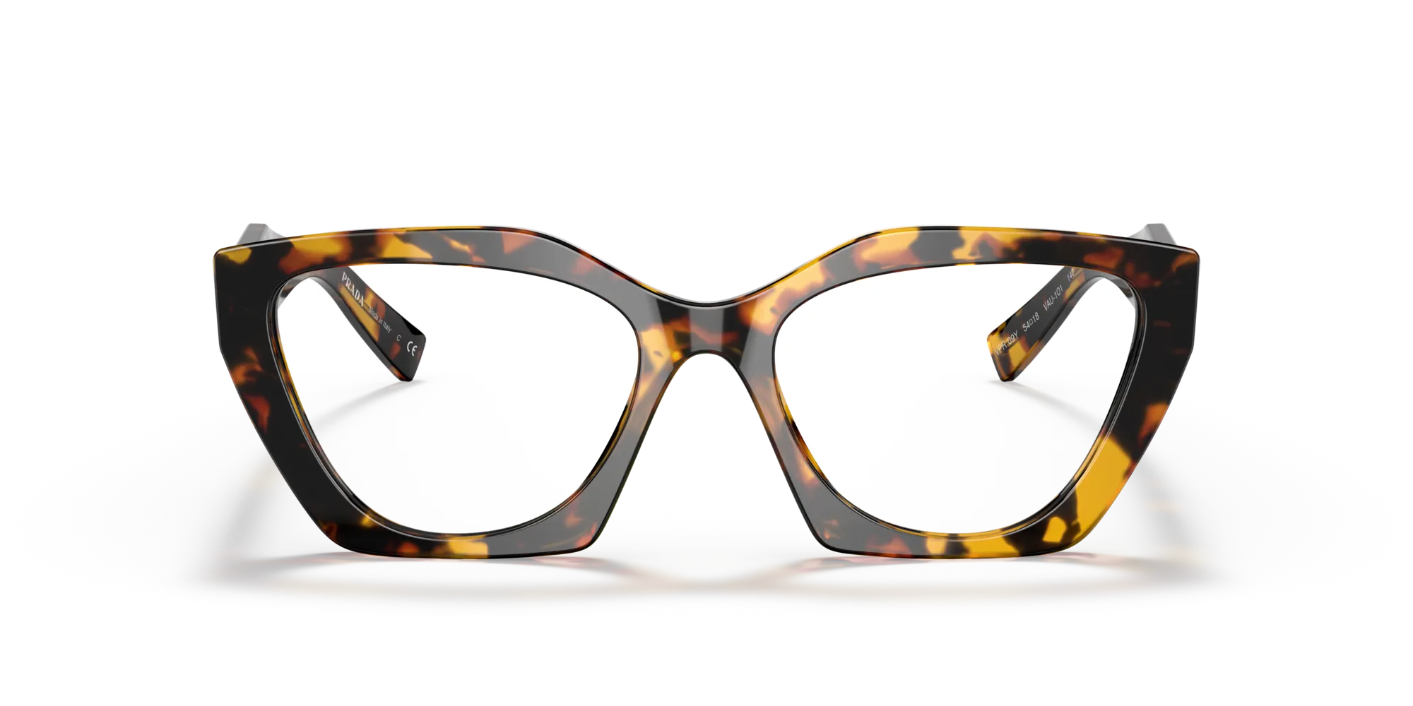 Prada PR 09YV VAU1O1 Montature da vista Acetato Tartaruga Geometrica Normale - immagine 3