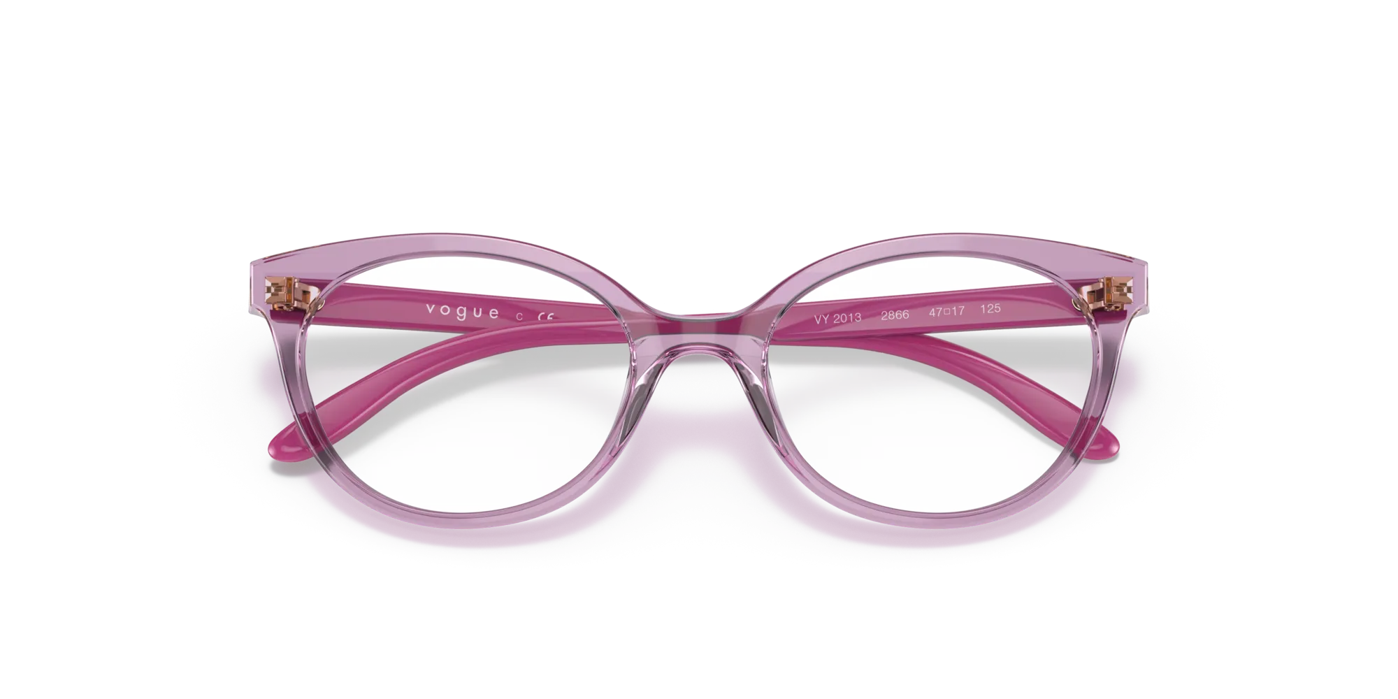 VOGUE EYEWEAR VY2013 2866 Montature da vista Acetato Viola Rotonda Normale - immagine 2