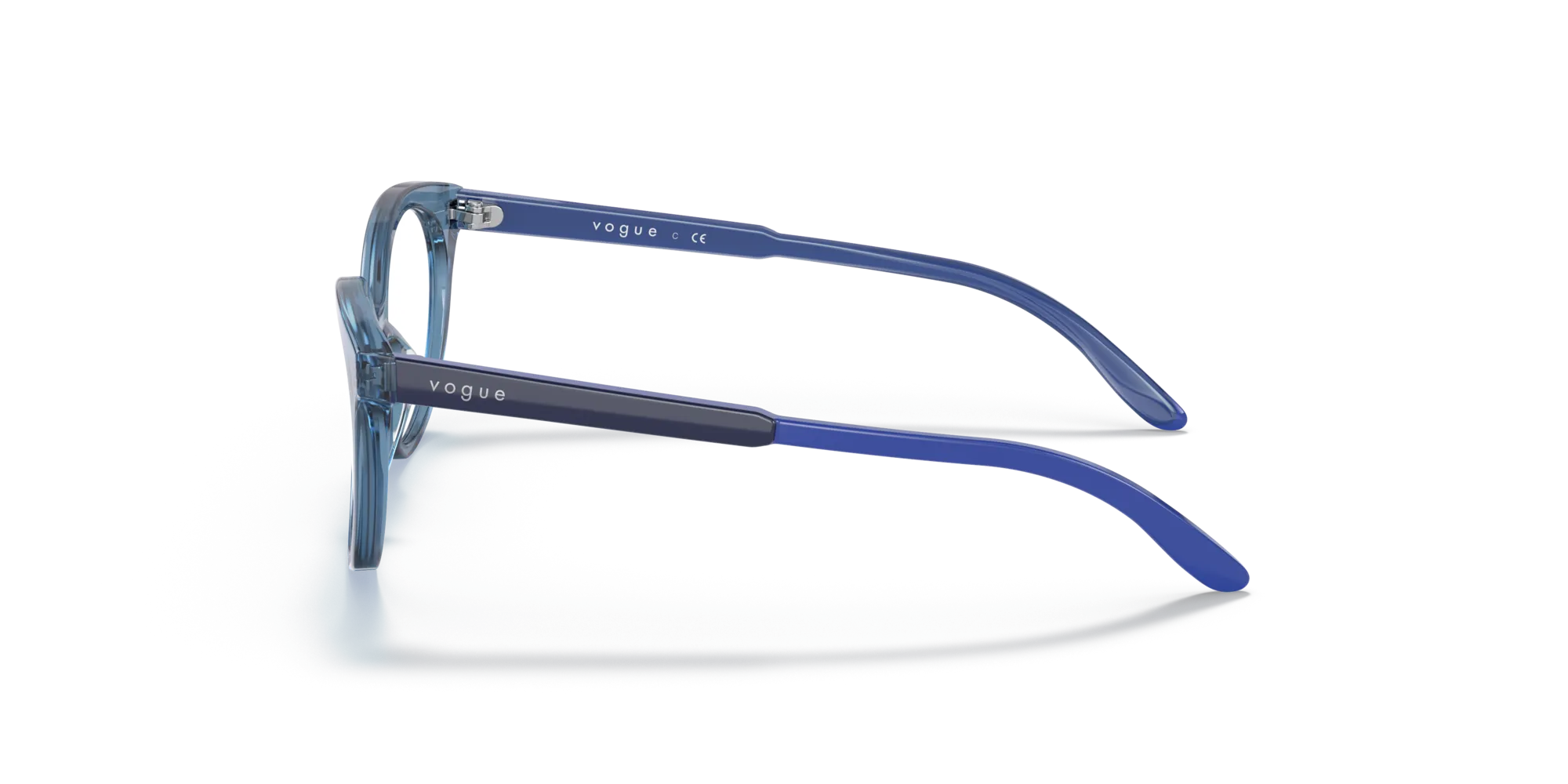 VOGUE EYEWEAR VY2013 2854 Montature da vista Acetato Blu Trasparente Rotonda Normale - immagine 4
