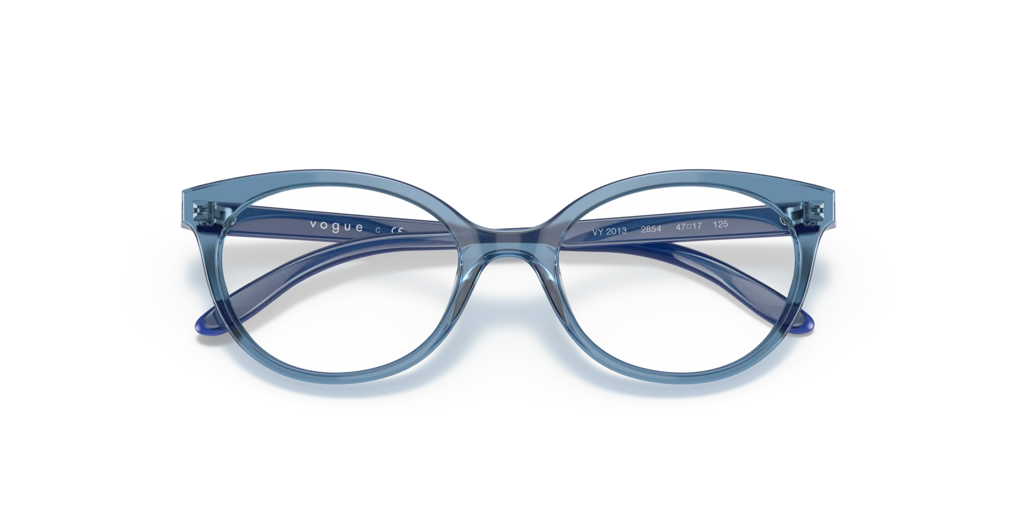 VOGUE EYEWEAR VY2013 2854 Montature da vista Acetato Blu Rotonda - immagine 2