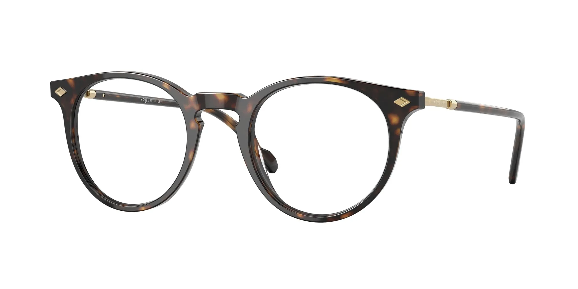 VOGUE EYEWEAR VO5434 W656 Montature da vista Acetato Marrone Trasparente Pantos Normale - immagine 1