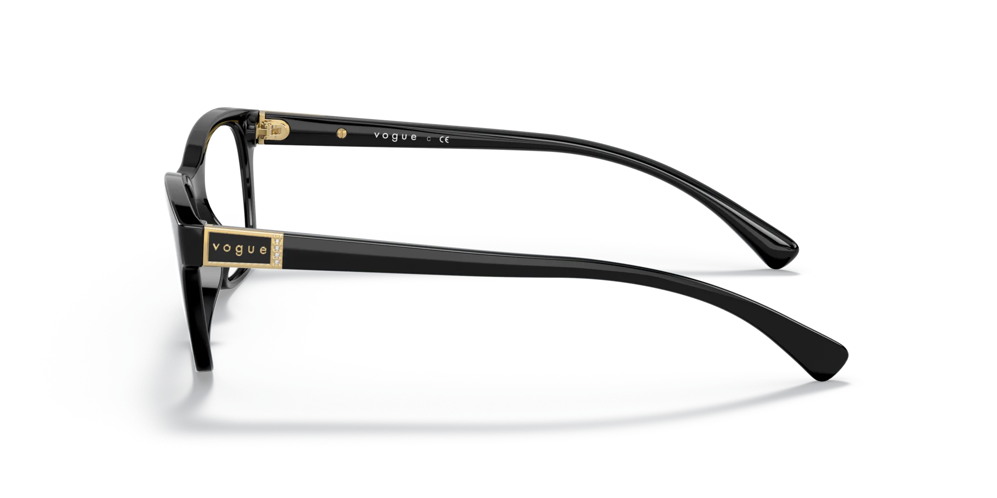 VOGUE EYEWEAR VO5424B W44 Montature da vista Iniettato Nero Pillow - immagine 4