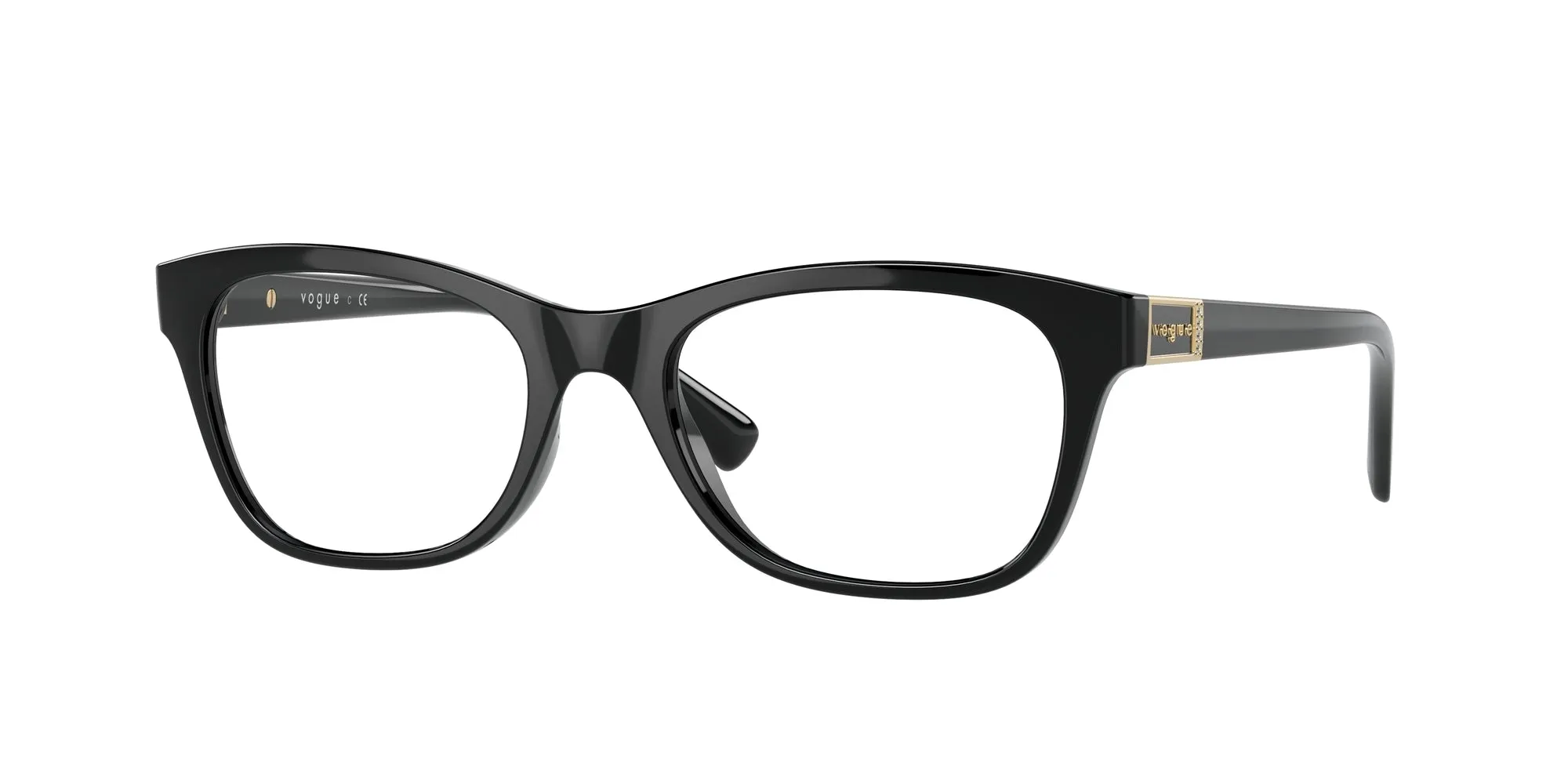 VOGUE EYEWEAR VO5424B W44 Montature da vista Iniettato Nero Pillow Normale - immagine 1