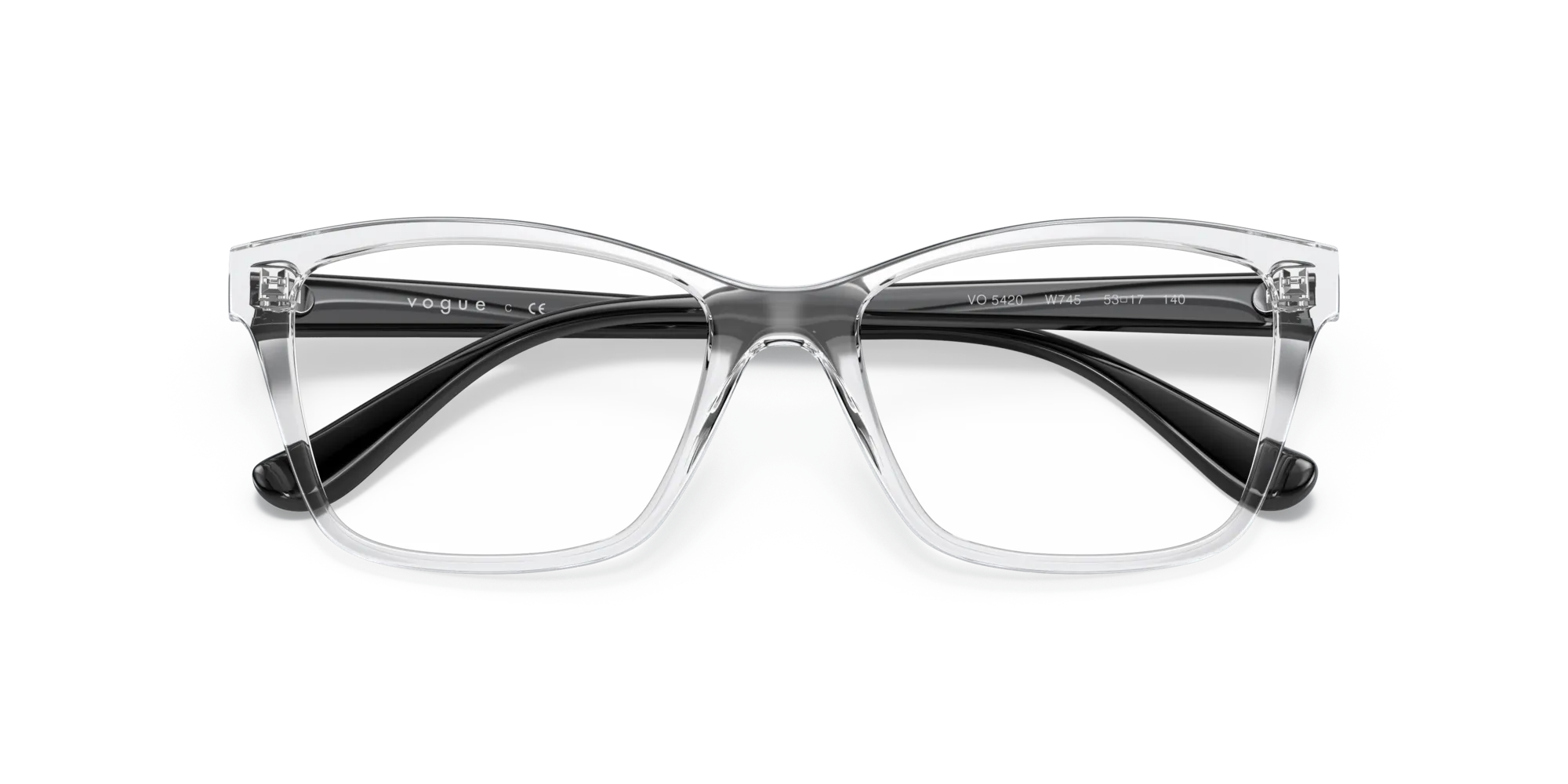 VOGUE EYEWEAR VO5420 W745 Montature da vista Iniettato Trasparente Pillow Normale - immagine 2