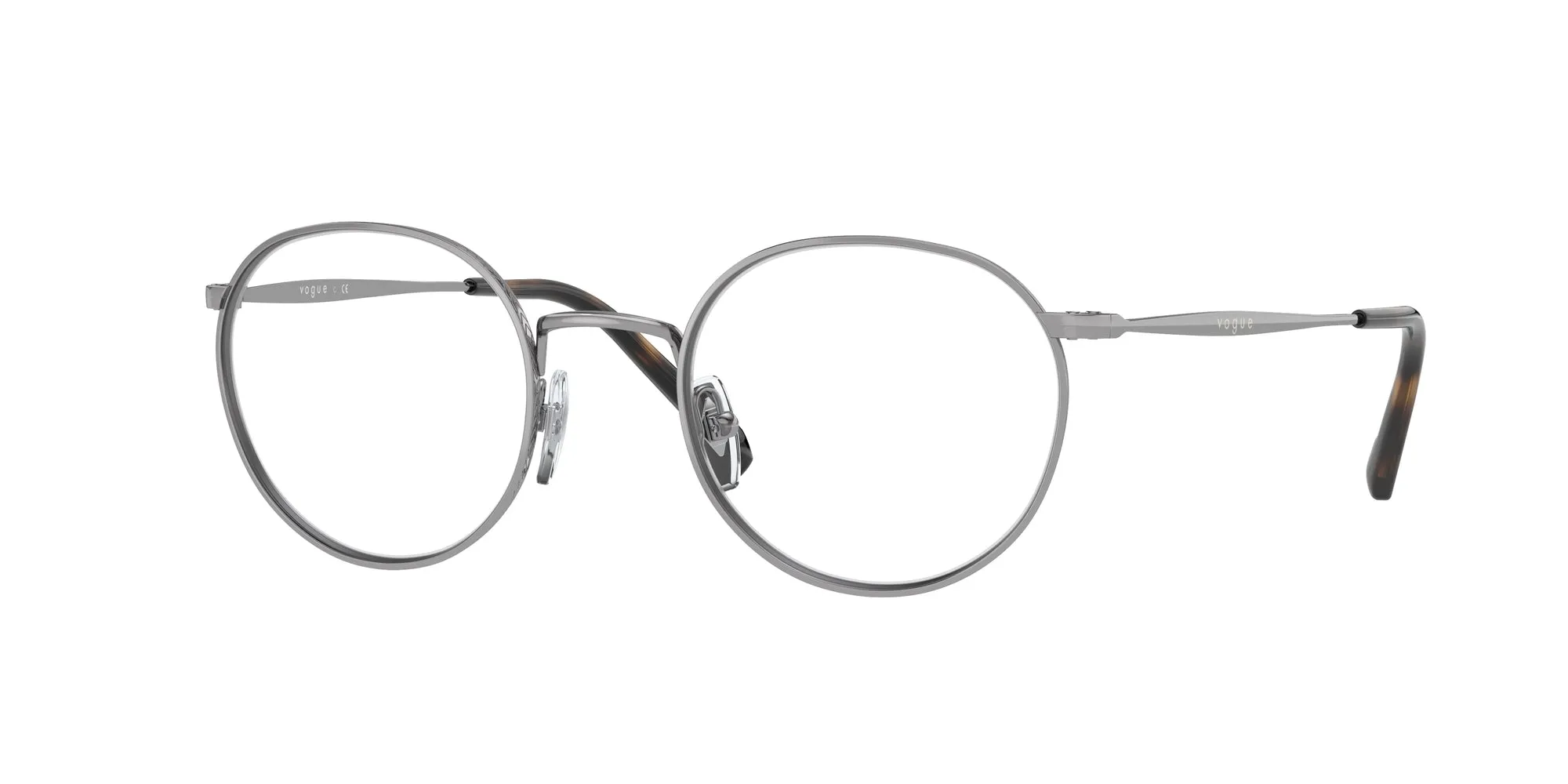 VOGUE EYEWEAR VO4183 548 Montature da vista Metallo Grigio Trasparente Pantos Normale - immagine 1