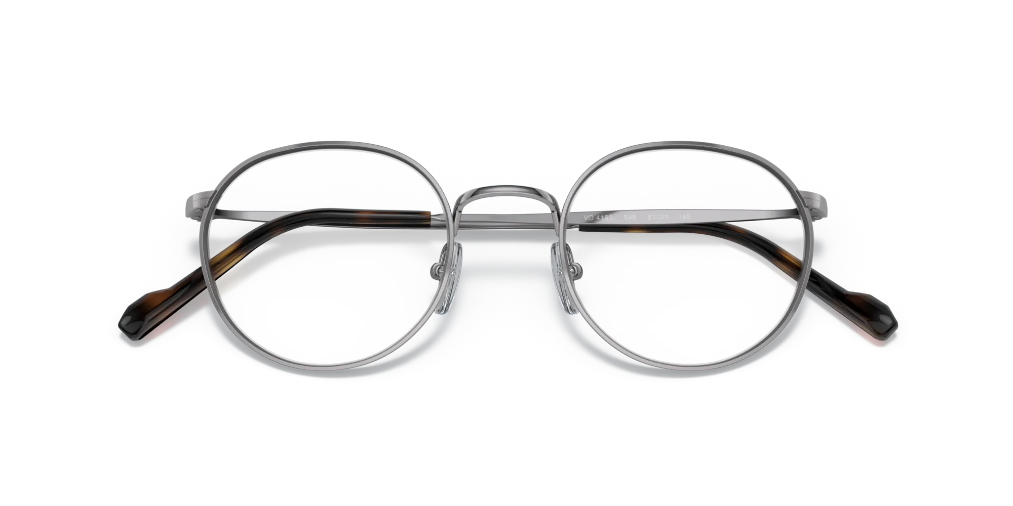 VOGUE EYEWEAR VO4183 548 Montature da vista Metallo Grigio Trasparente Pantos Normale - immagine 2