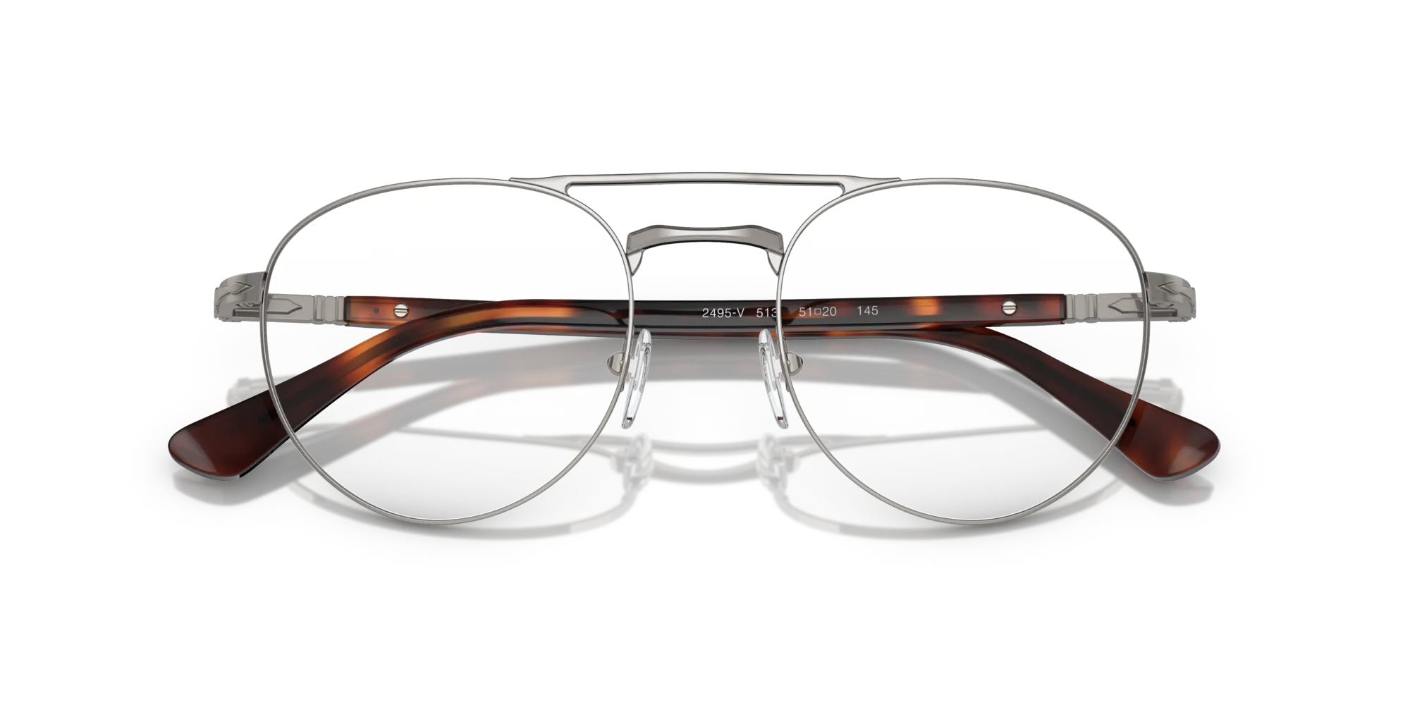 Persol PO2495V 513 Montature da vista Metallo Canna di fucile Pantos - immagine 2
