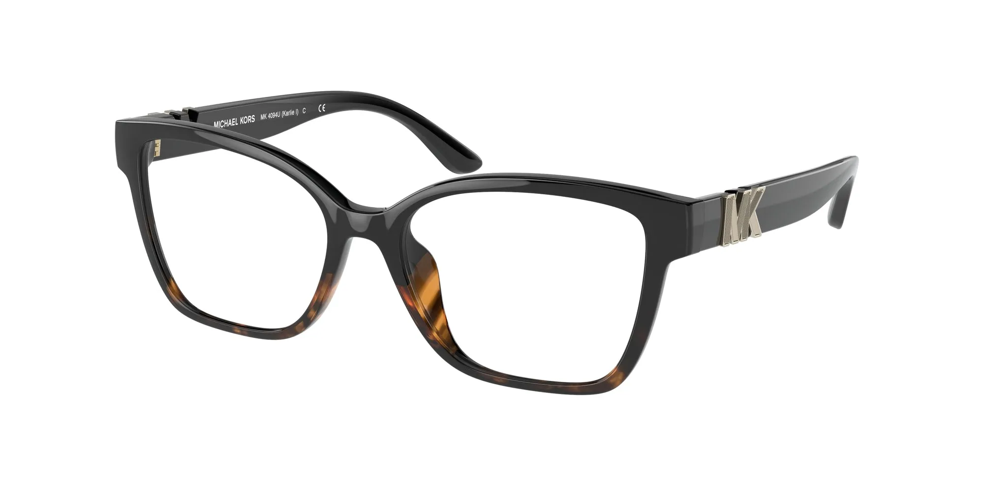Michael Kors MK4094U KARLIE I 3912 Montature da vista Iniettato Nero Squadrata Normale - immagine 1