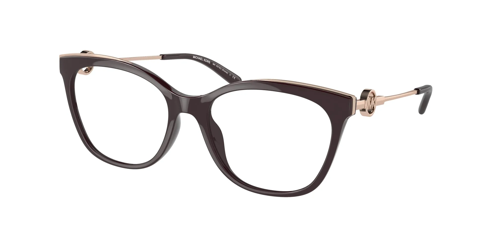Michael Kors MK4076U ROME 3344 Montature da vista Iniettato Marrone Squadrata Normale - immagine 1