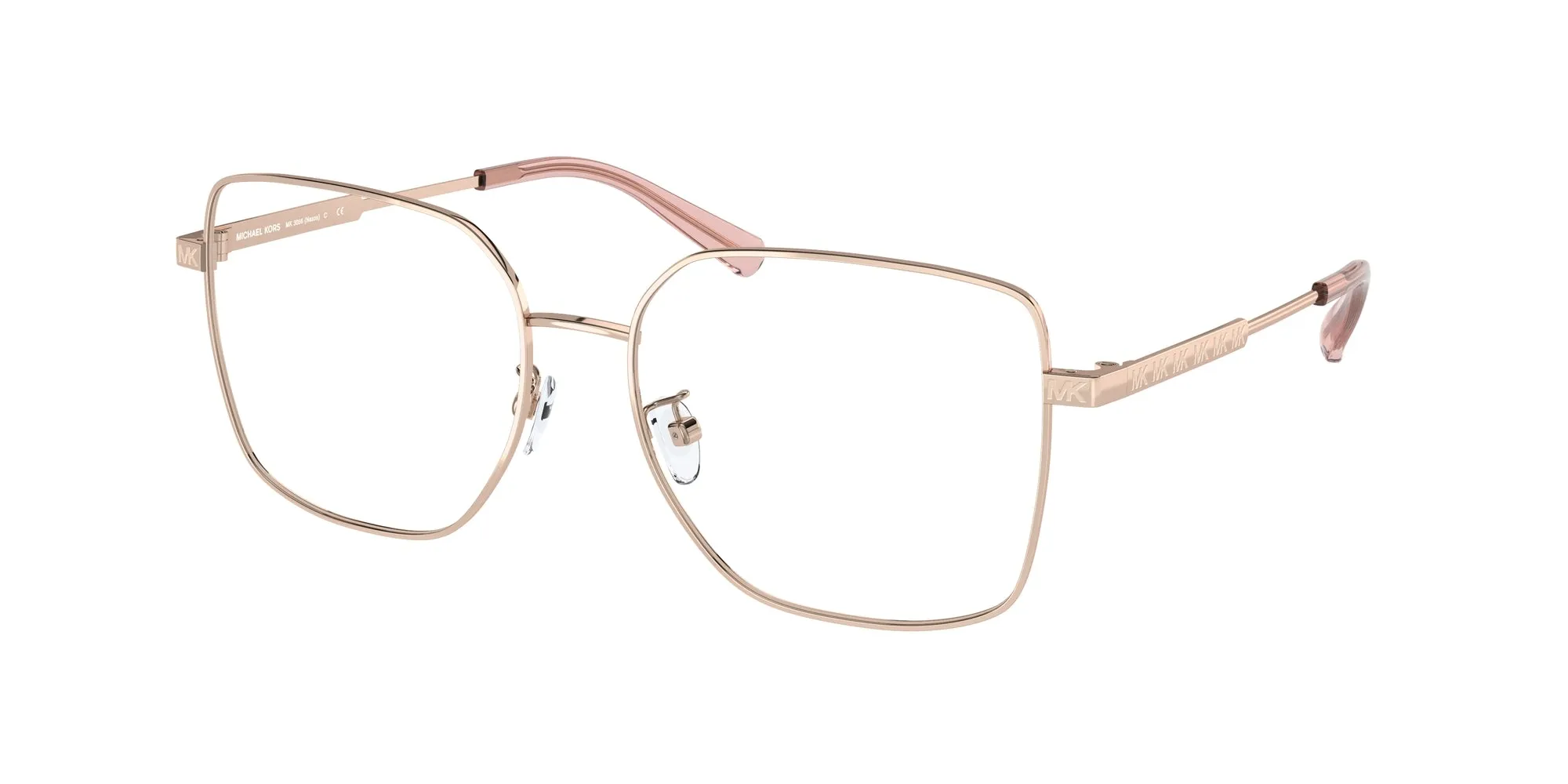 Michael Kors MK3056 NAXOS 1108 Montature da vista Acciaio Oro Squadrata Normale - immagine 1