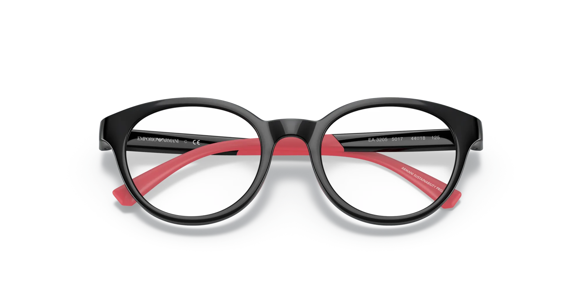 Emporio Armani EA3205 5017 Montature da vista bambino Plastica Nero Pantos - immagine 2