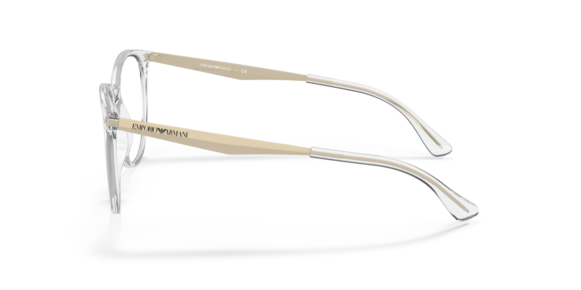 Emporio Armani EA3168 5371 Montature da vista Iniettato Trasparente Pantos Normale - immagine 4