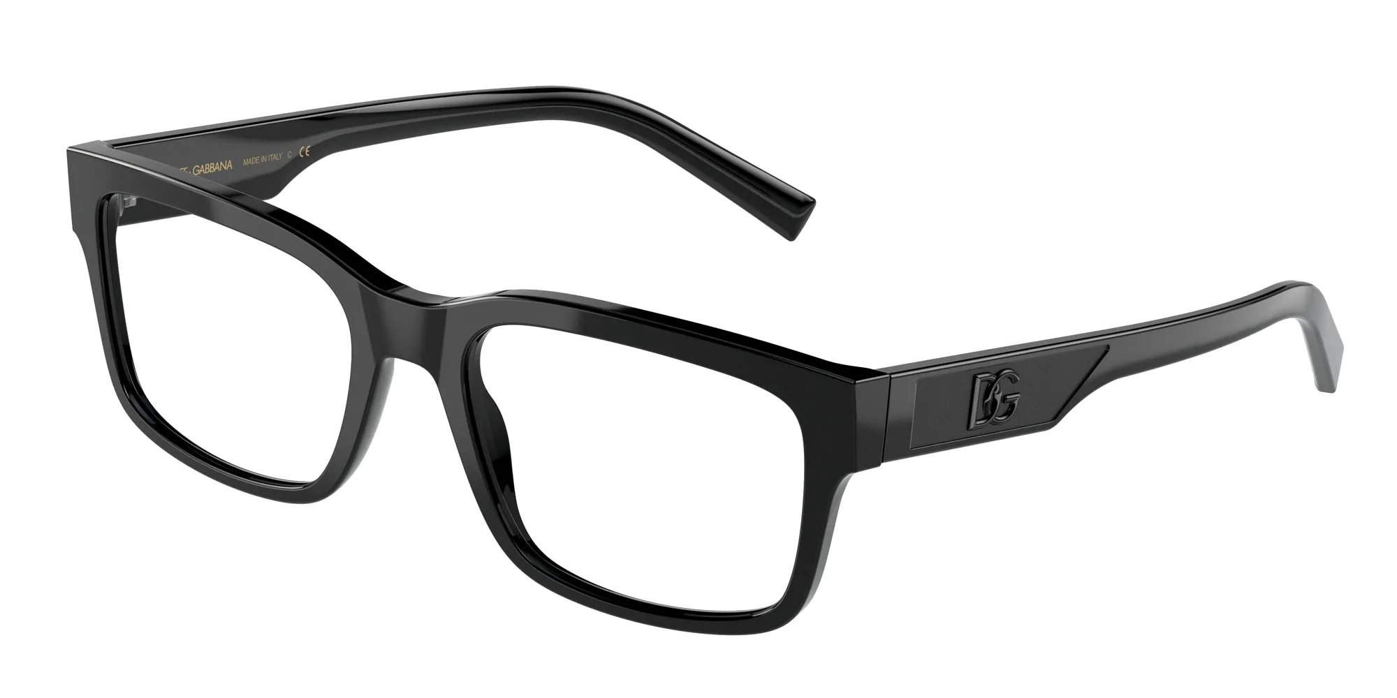 Dolce & Gabbana DG3352 501 Montature da vista Acetato Nero Squadrata Normale - immagine 1