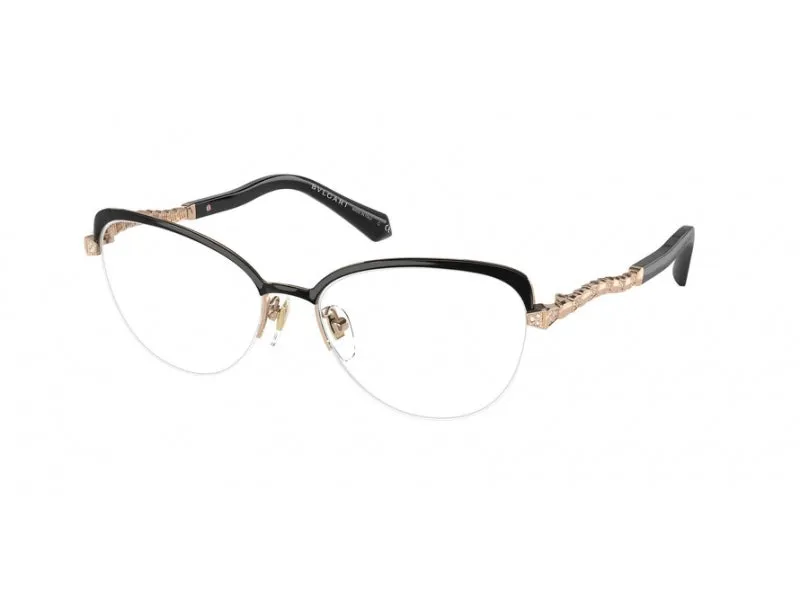 Bulgari BV2239B 2033 Montature da vista outlet Metallo Nero Cat Eye - immagine 1