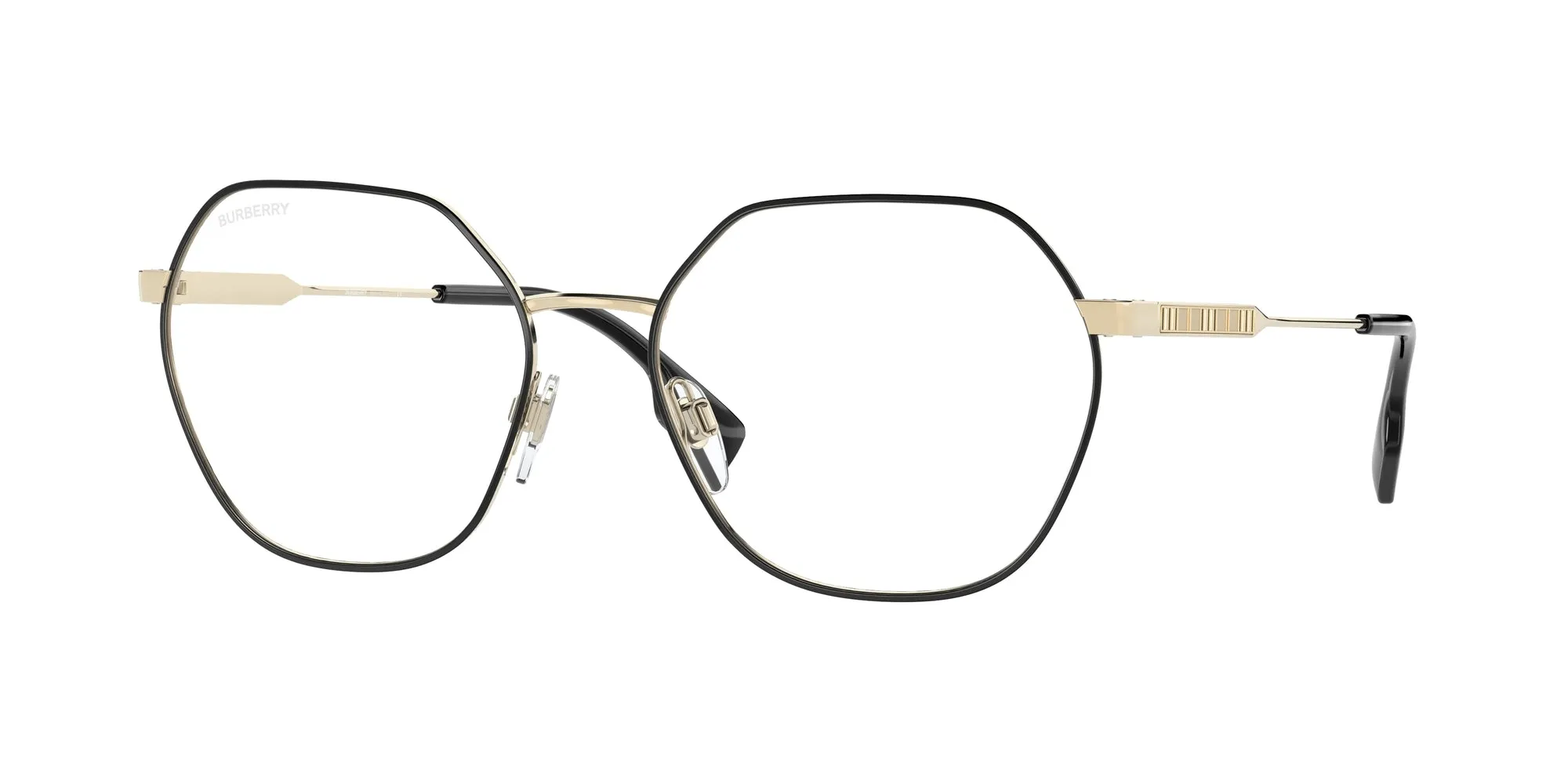 Burberry BE1350 Erin 1326 Montature da vista Metallo Nero Geometrica - immagine 1