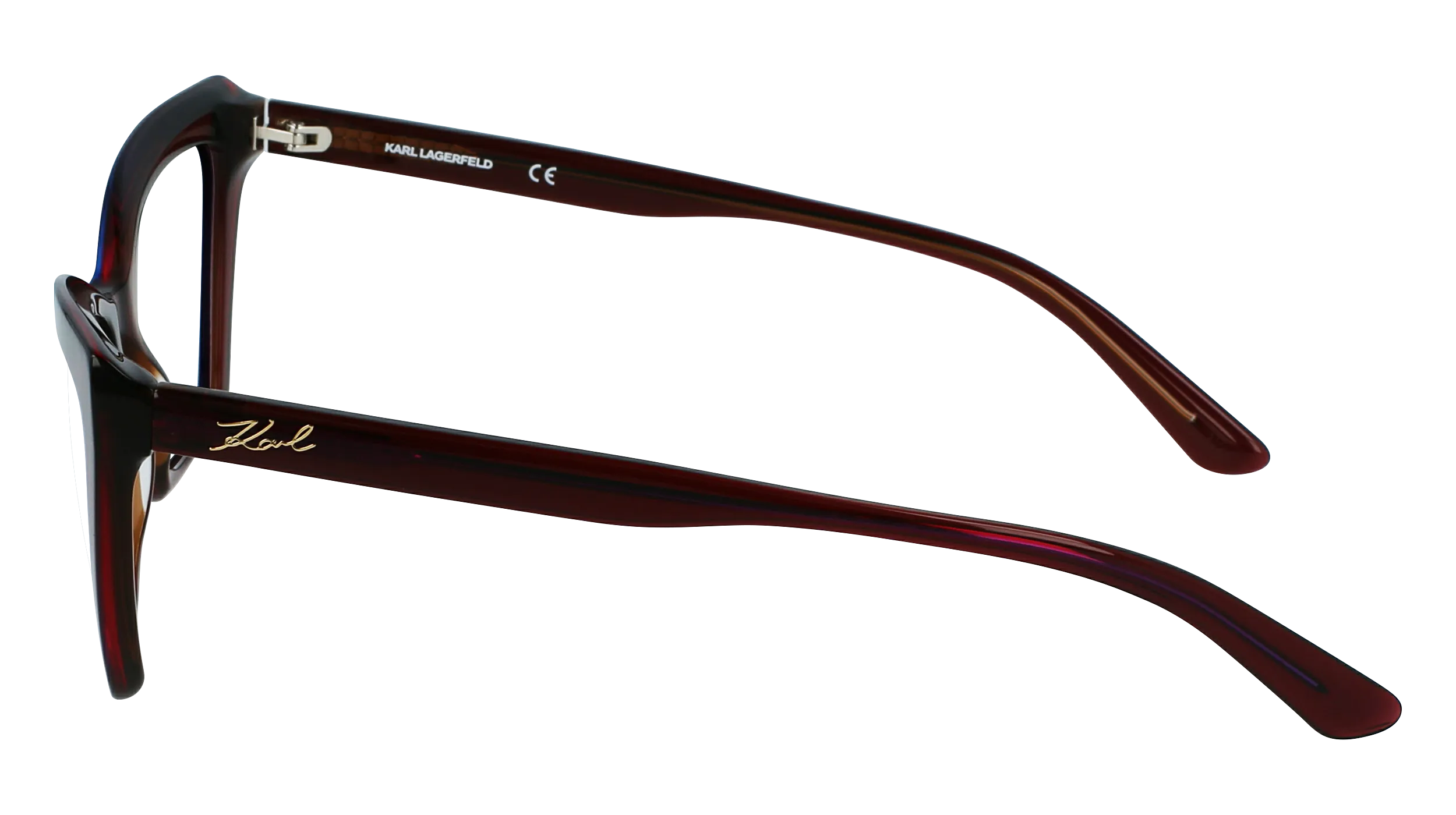 Karl Lagerfeld KL6063 603 Montature da vista Acetato Bordeaux Cat Eye Normale Fotocromatiche - immagine 4