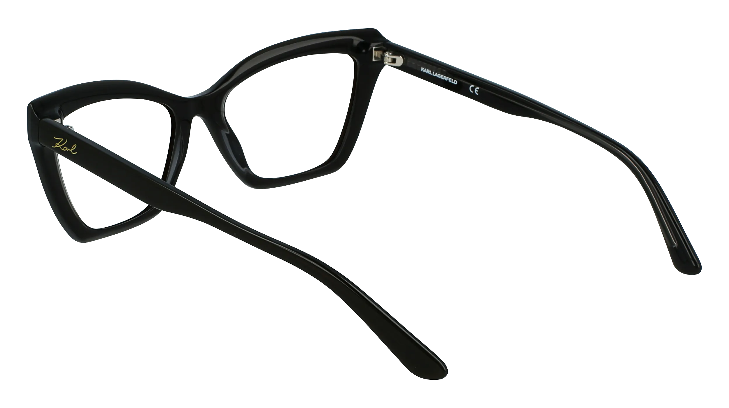 Karl Lagerfeld KL6063 093 Montature da vista Acetato Nero Cat Eye Normale Fotocromatiche - immagine 3