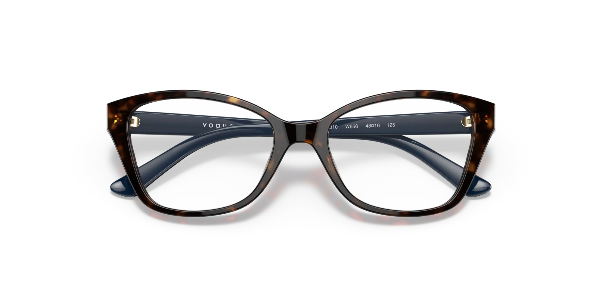 VOGUE EYEWEAR VY2010 W656 Montature da vista Acetato Marrone Trasparente Farfalla Normale - immagine 2