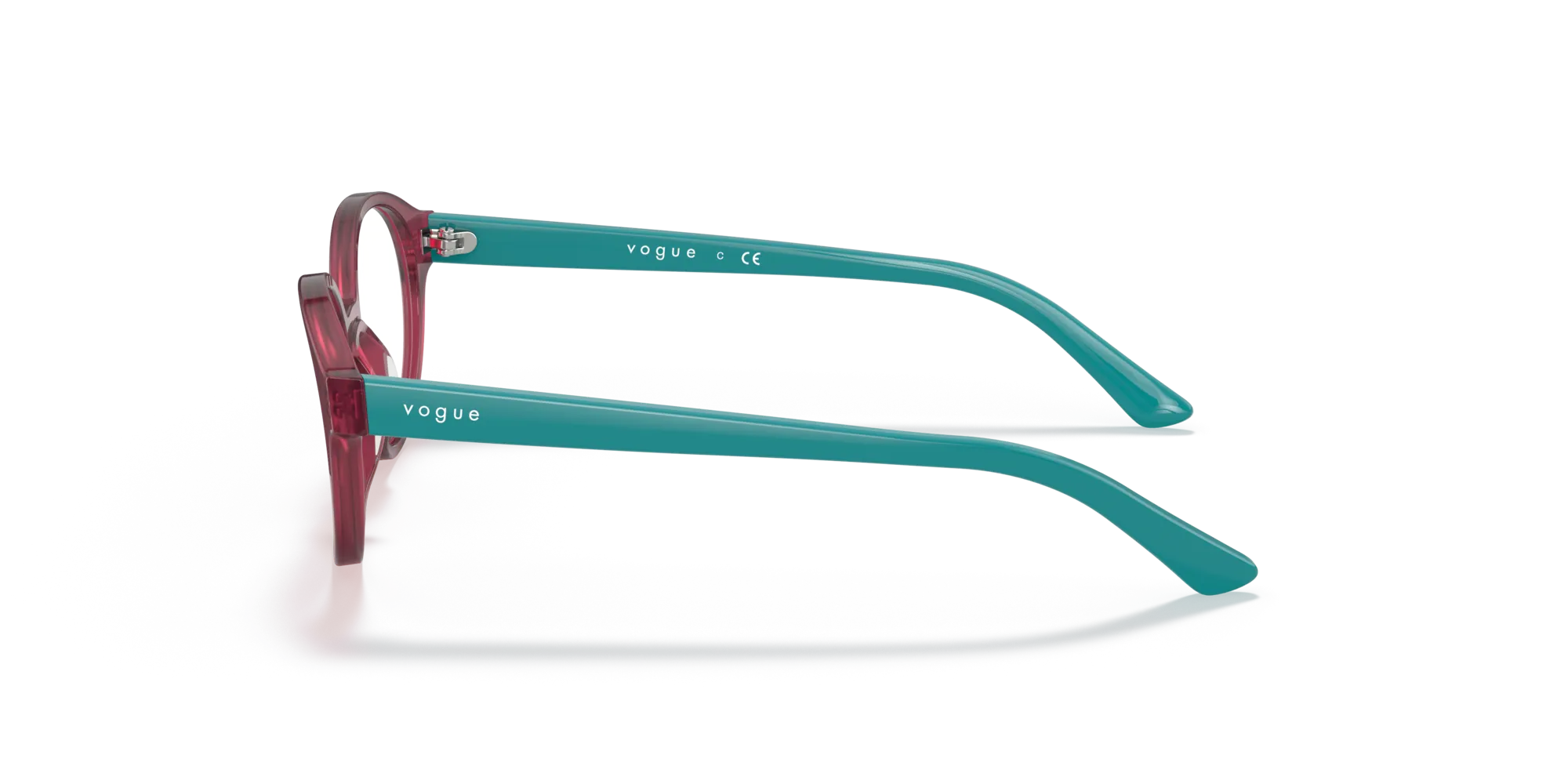 VOGUE EYEWEAR VY2005 2831 Montature da vista Acetato Rosso Trasparente Rotonda Normale - immagine 4