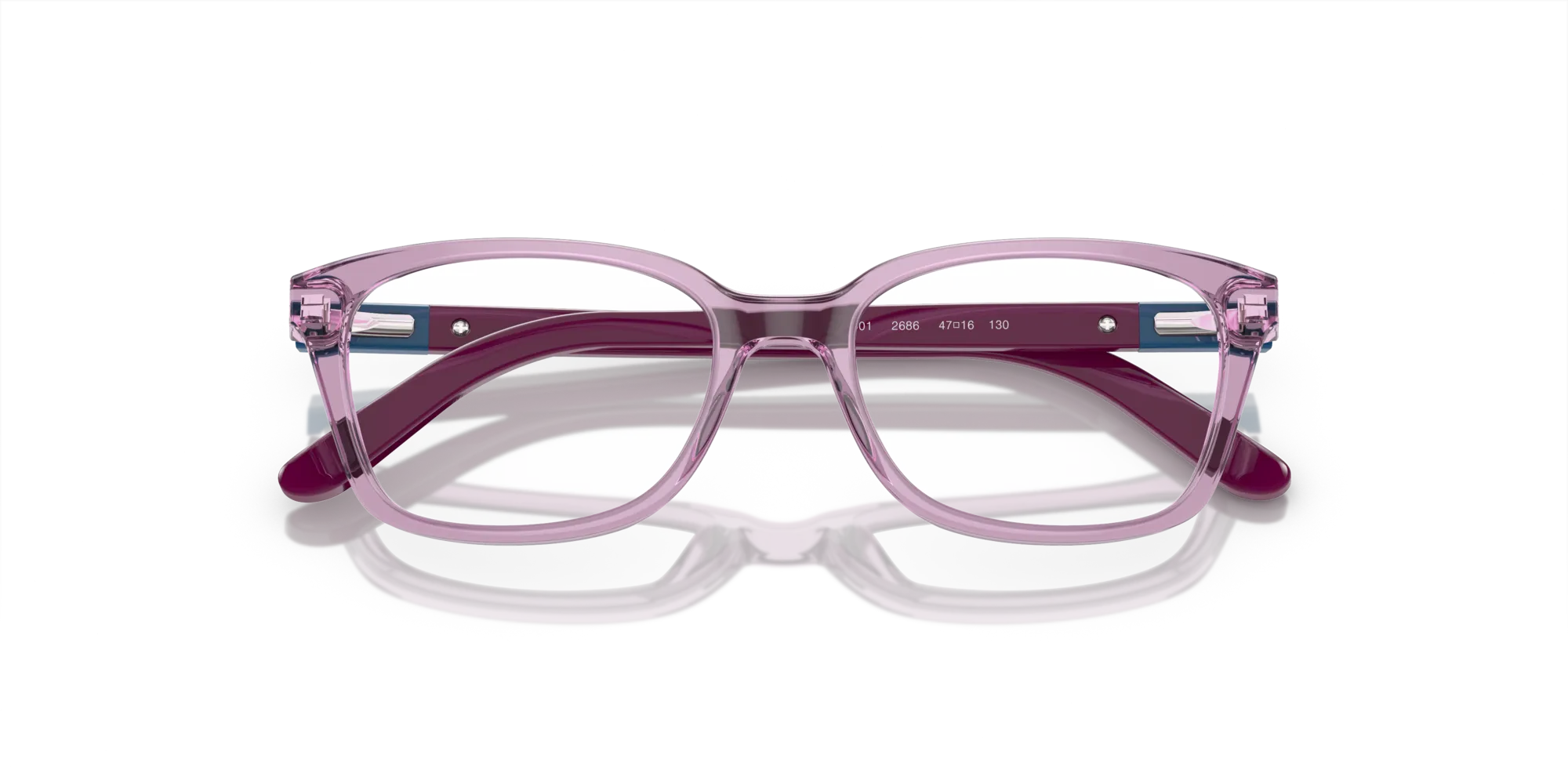 VOGUE EYEWEAR VY2001 2686 Montature da vista Acetato Trasparente viola Squadrata - immagine 2