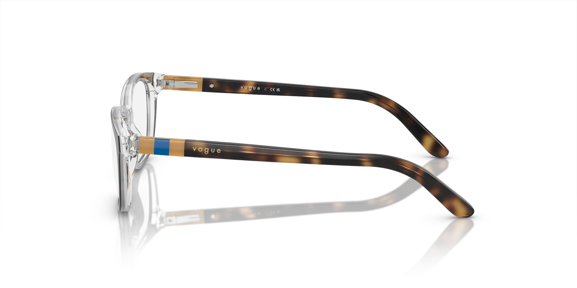 VOGUE EYEWEAR VY2001 1916 Montature da vista Acetato Havana Squadrata - immagine 4