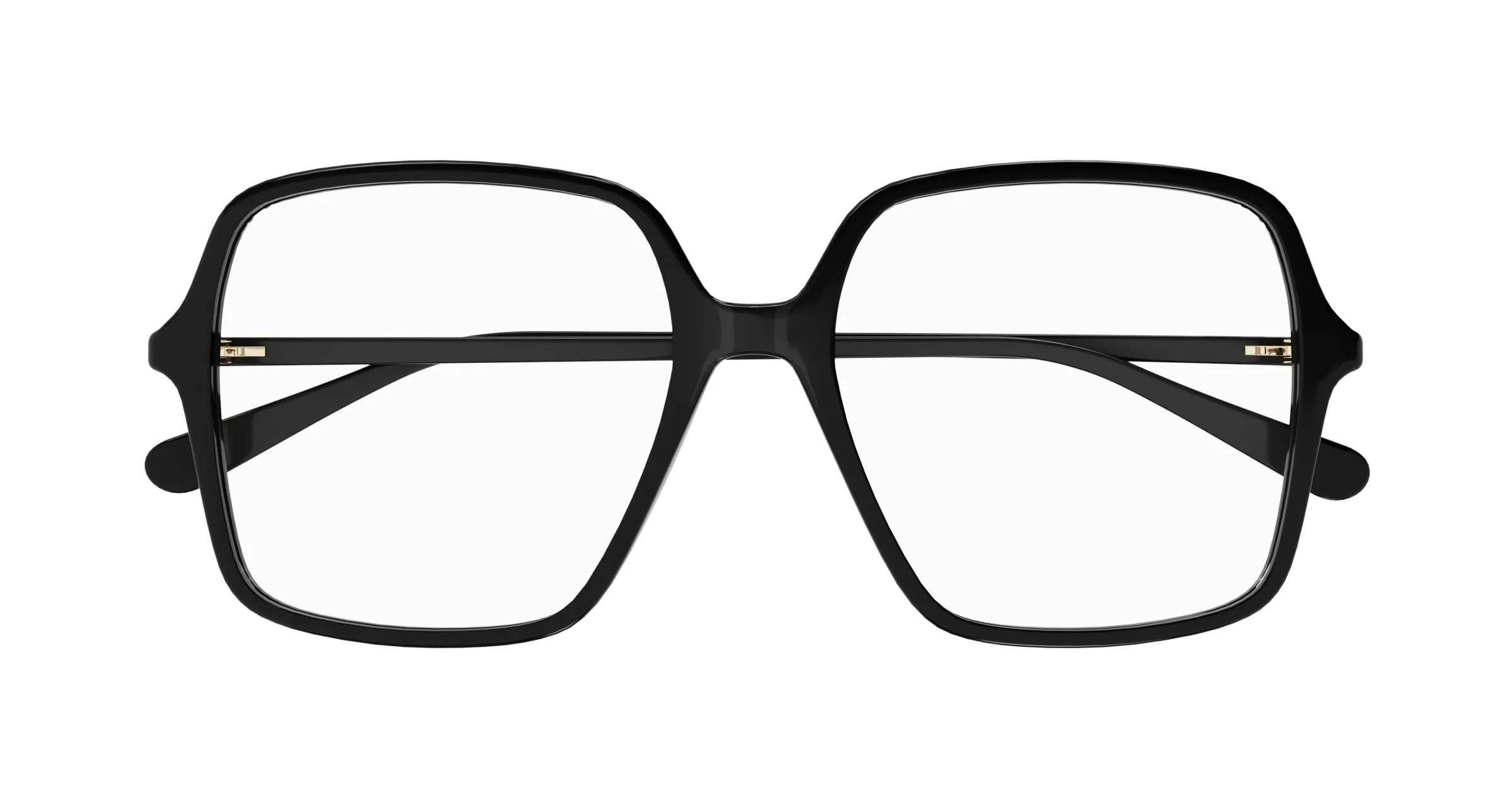 Gucci GG1003O 001 Montature da vista Acetato Nero Trasparente Squadrata - immagine 2
