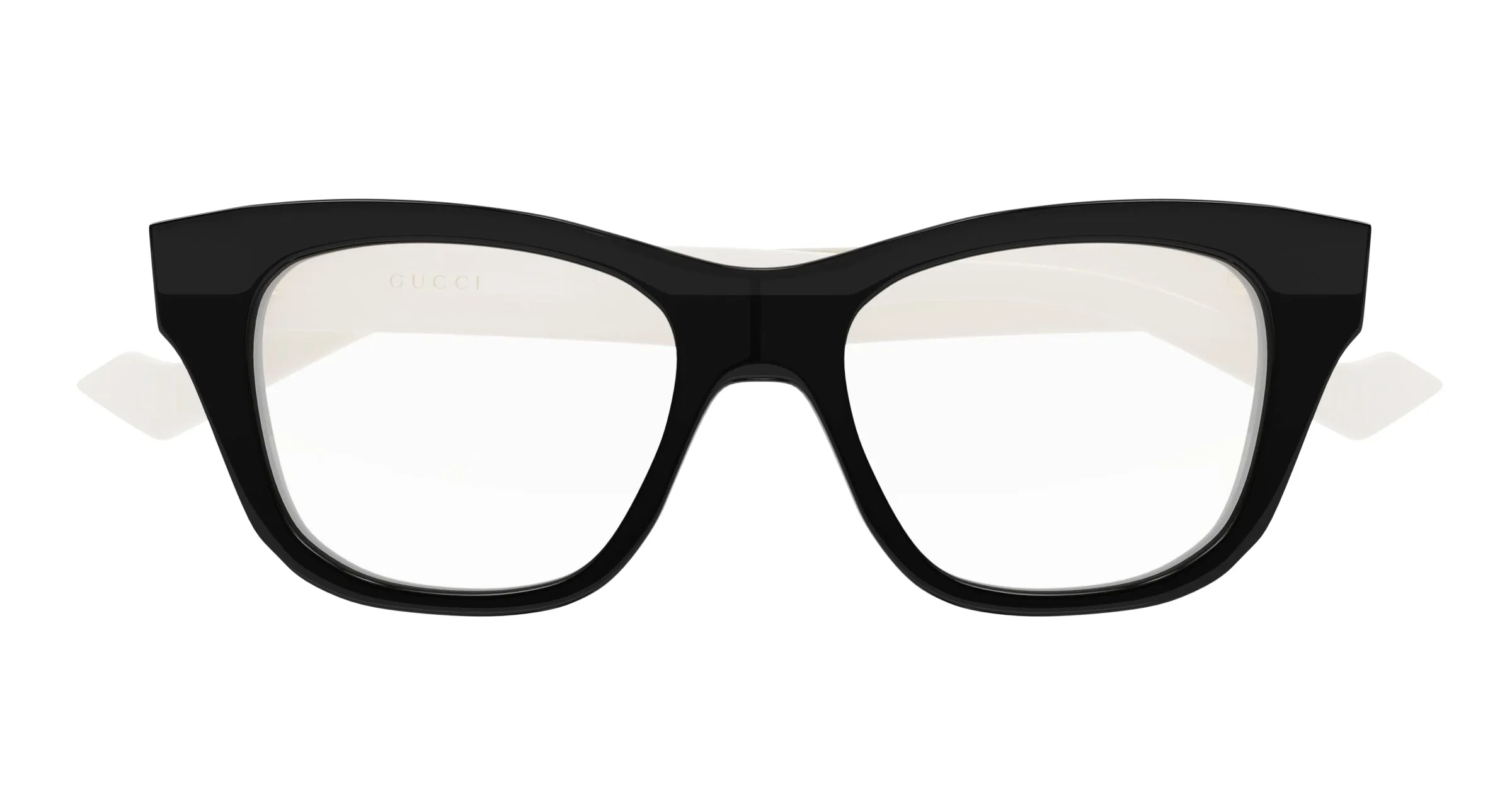 Gucci GG0999O 002 Montature da vista Acetato Nero Trasparente Squadrata - immagine 2