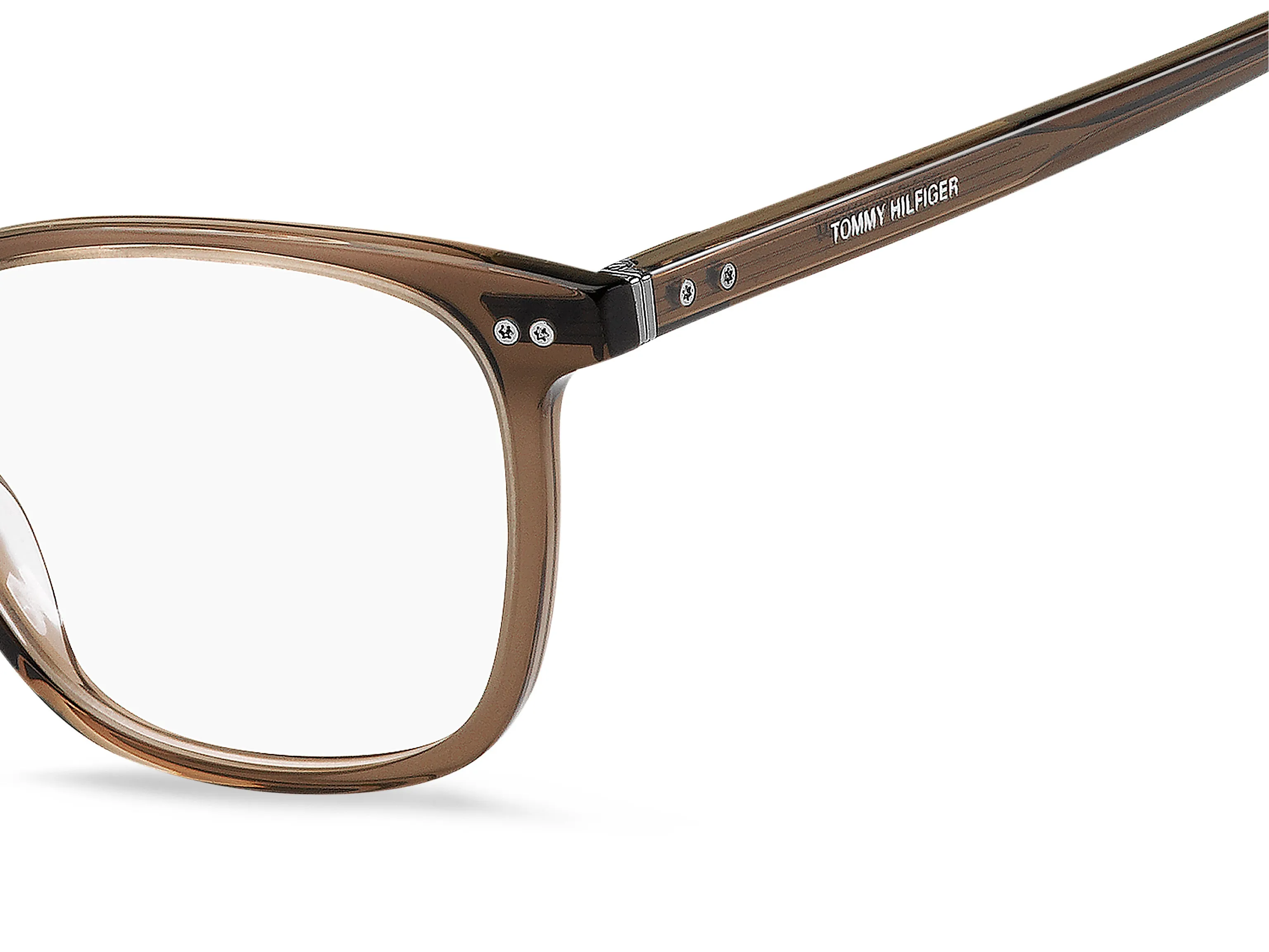 Tommy Hilfiger TH 1814 09Q Montature da vista Acetato Marrone Squadrata - immagine 3