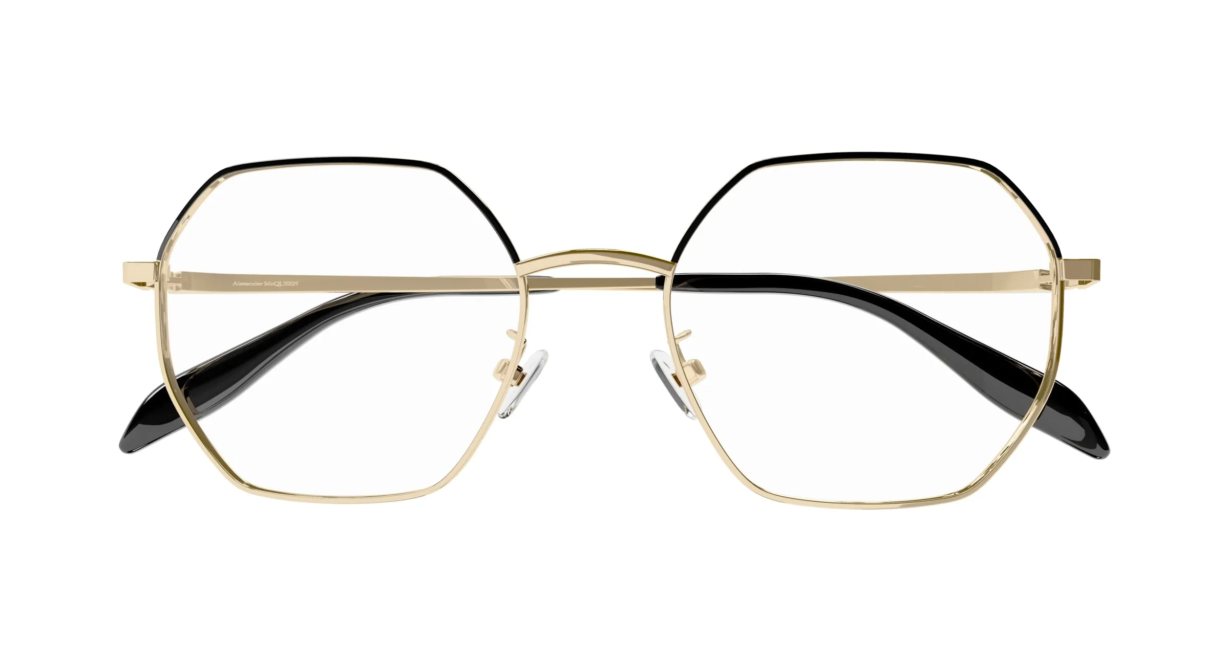 Alexander McQueen AM0338O 001 Montature da vista Metallo Oro Geometrica - immagine 2