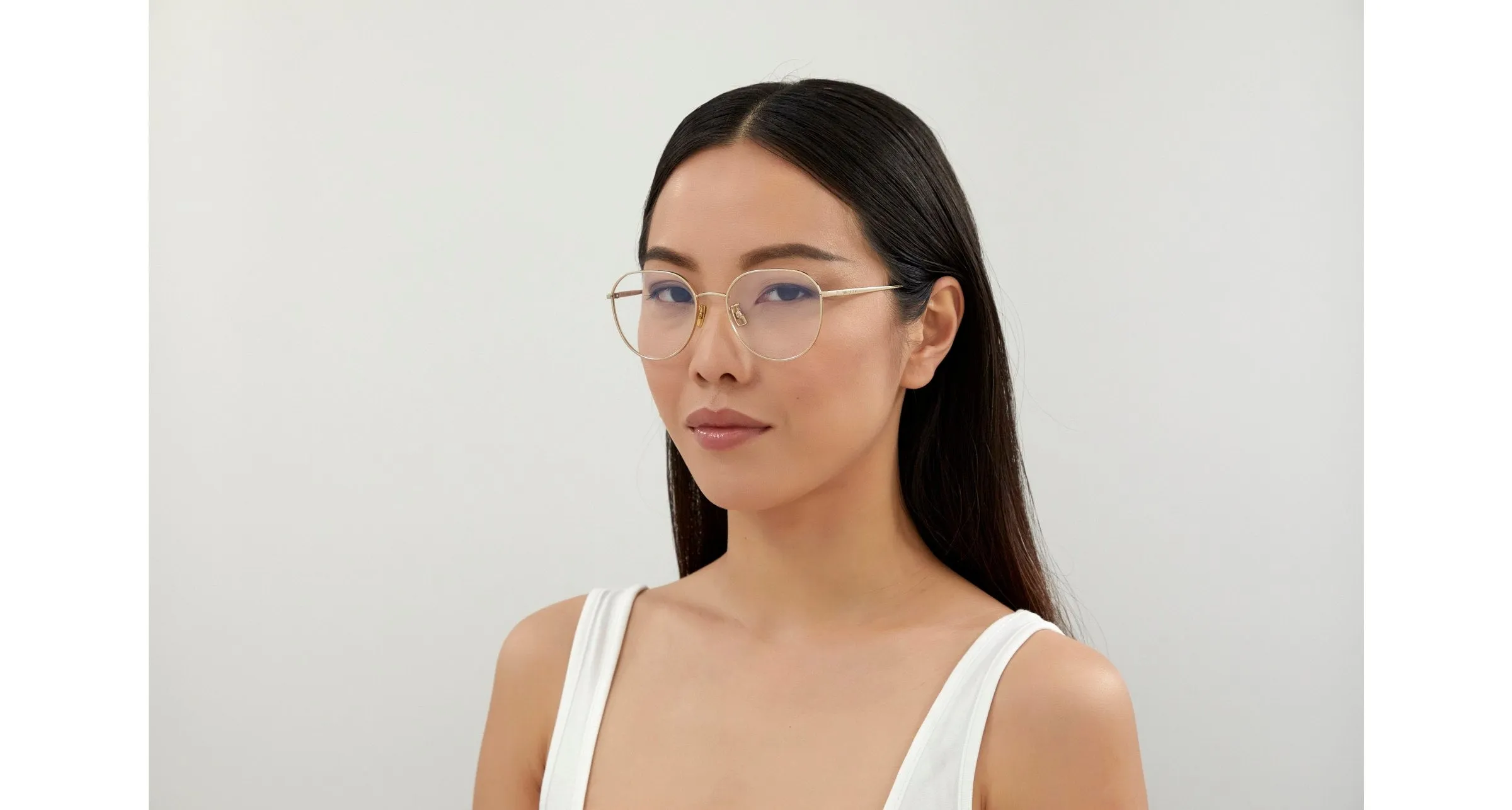 SAINT LAURENT SL 484 003 Montature da vista Metallo Oro Rotonda ["Antiriflesso"] - immagine 4