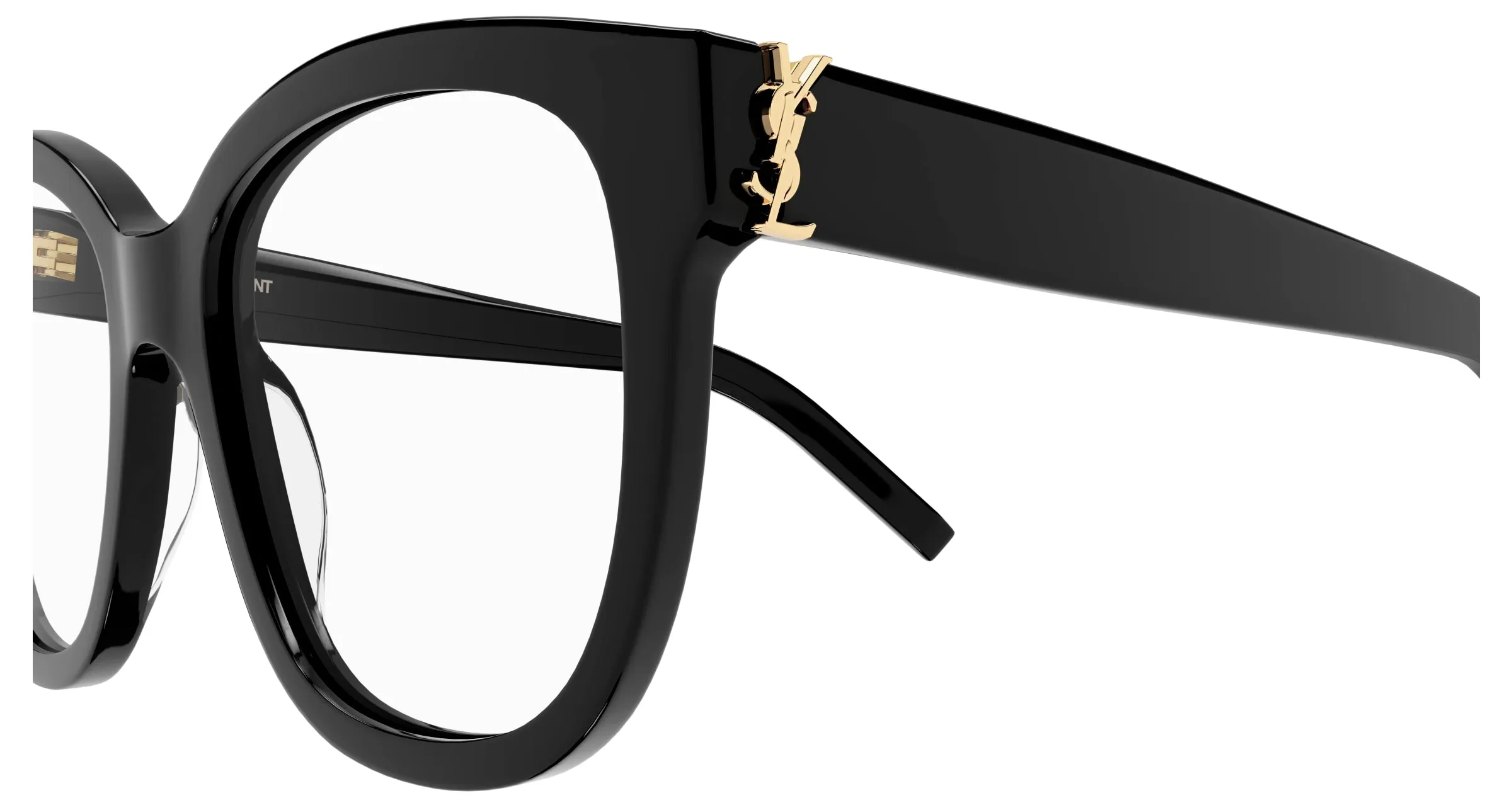 SAINT LAURENT SL M97 001 Montature da vista Acetato Nero Trasparente Squadrata ["Antiriflesso"] - immagine 3