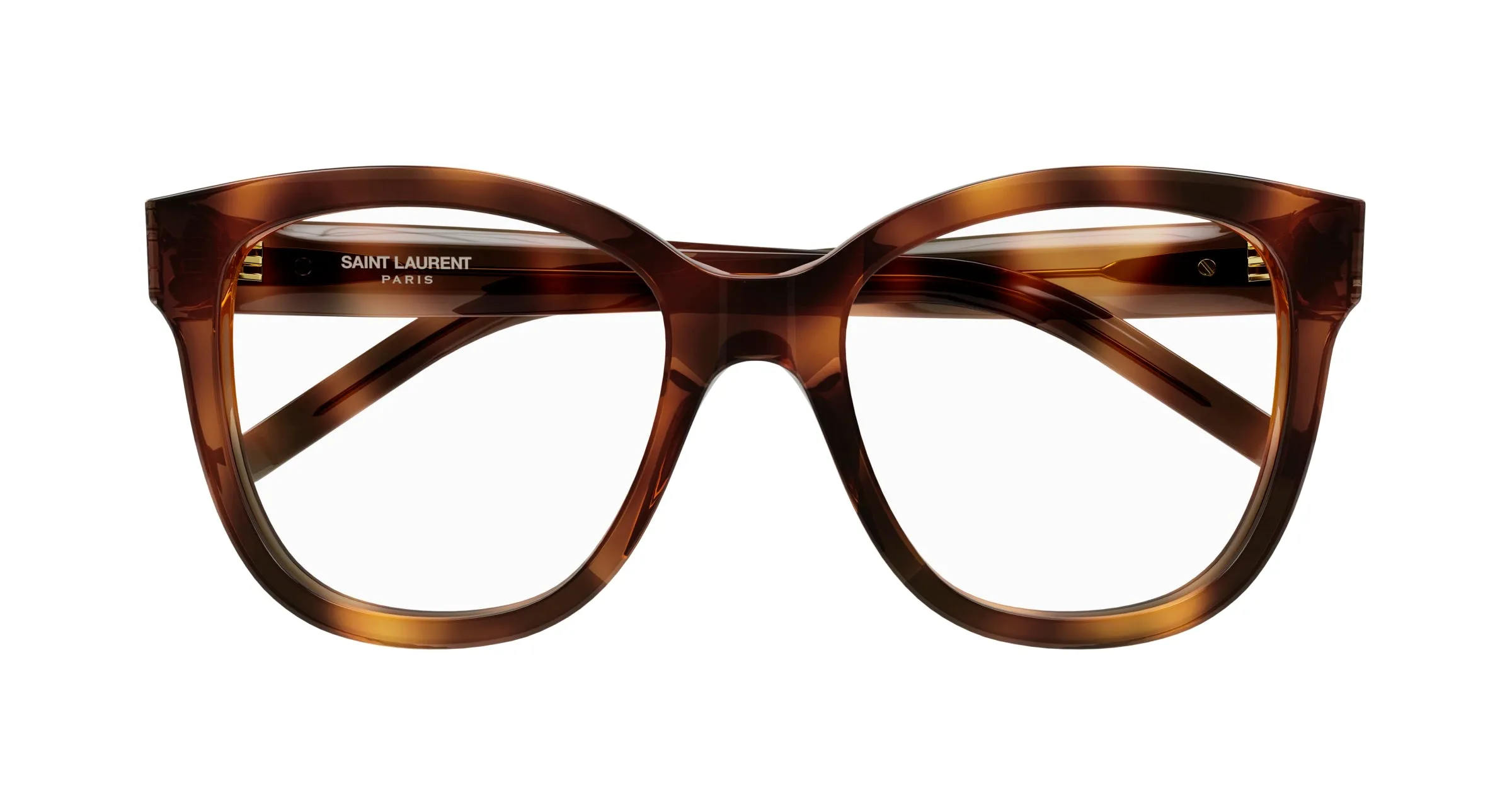 SAINT LAURENT SL M97 003 Montature da vista Acetato Havana Trasparente Squadrata ["Antiriflesso"] - immagine 2