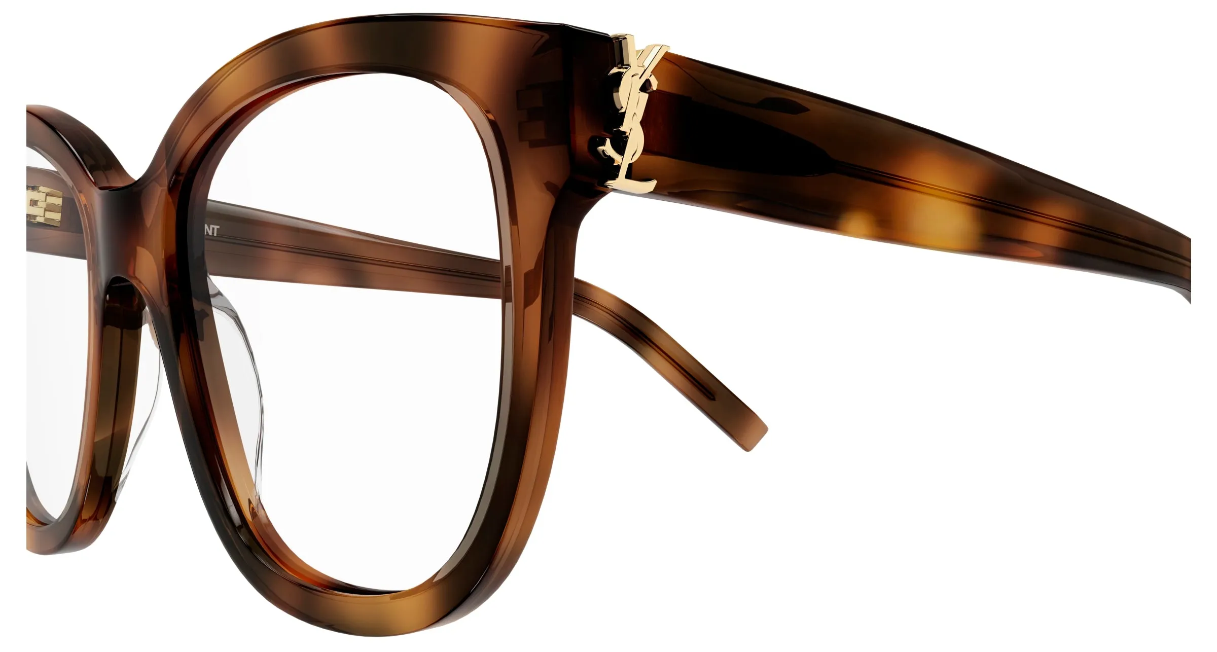 SAINT LAURENT SL M97 003 Montature da vista Acetato Havana Trasparente Squadrata ["Antiriflesso"] - immagine 3