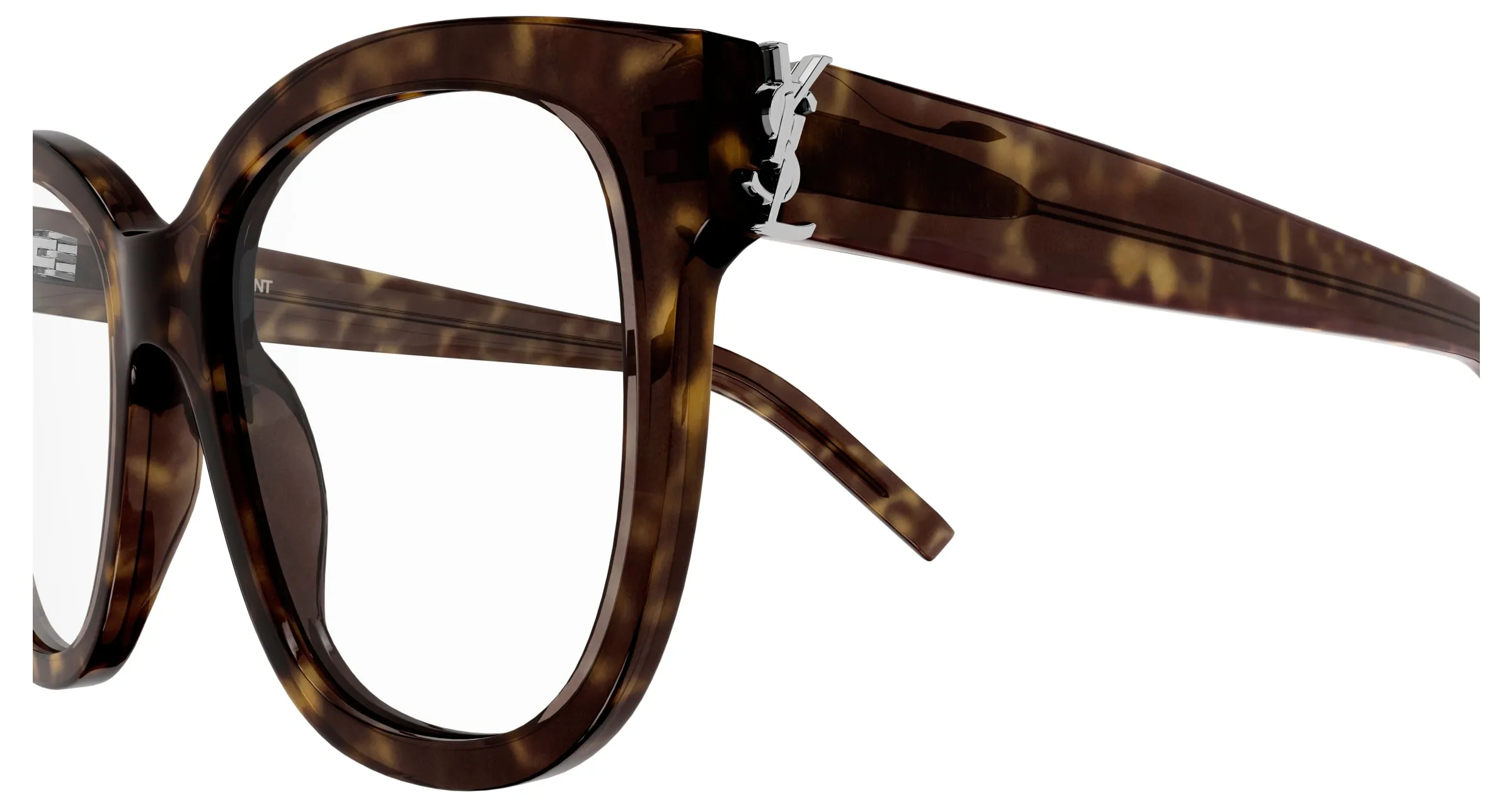 SAINT LAURENT SL M97 004 Montature da vista Acetato Havana Trasparente Squadrata ["Antiriflesso"] - immagine 3