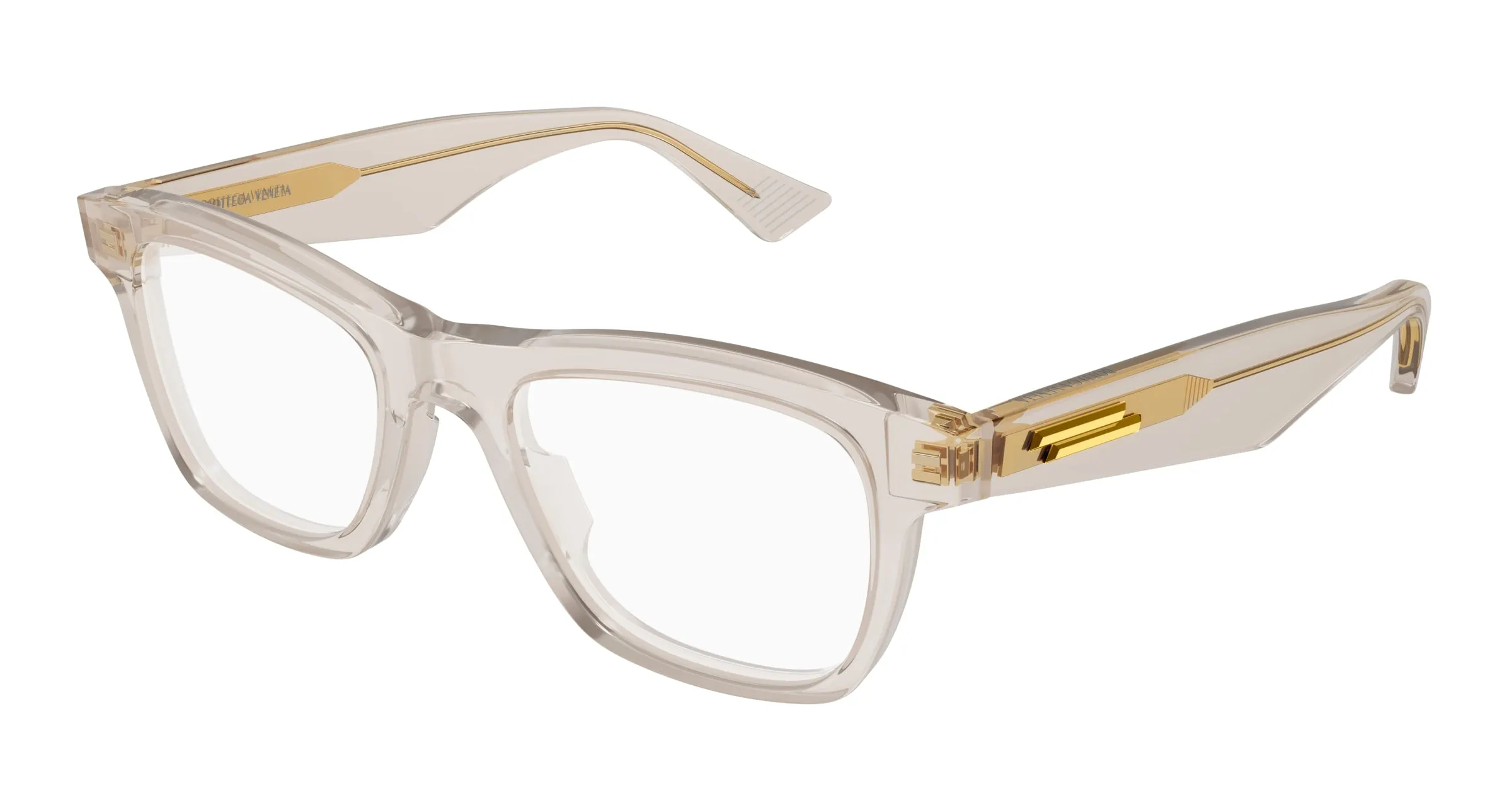 Bottega Veneta BV1120O 003 Montature da vista Acetato Beige Squadrata - immagine 1