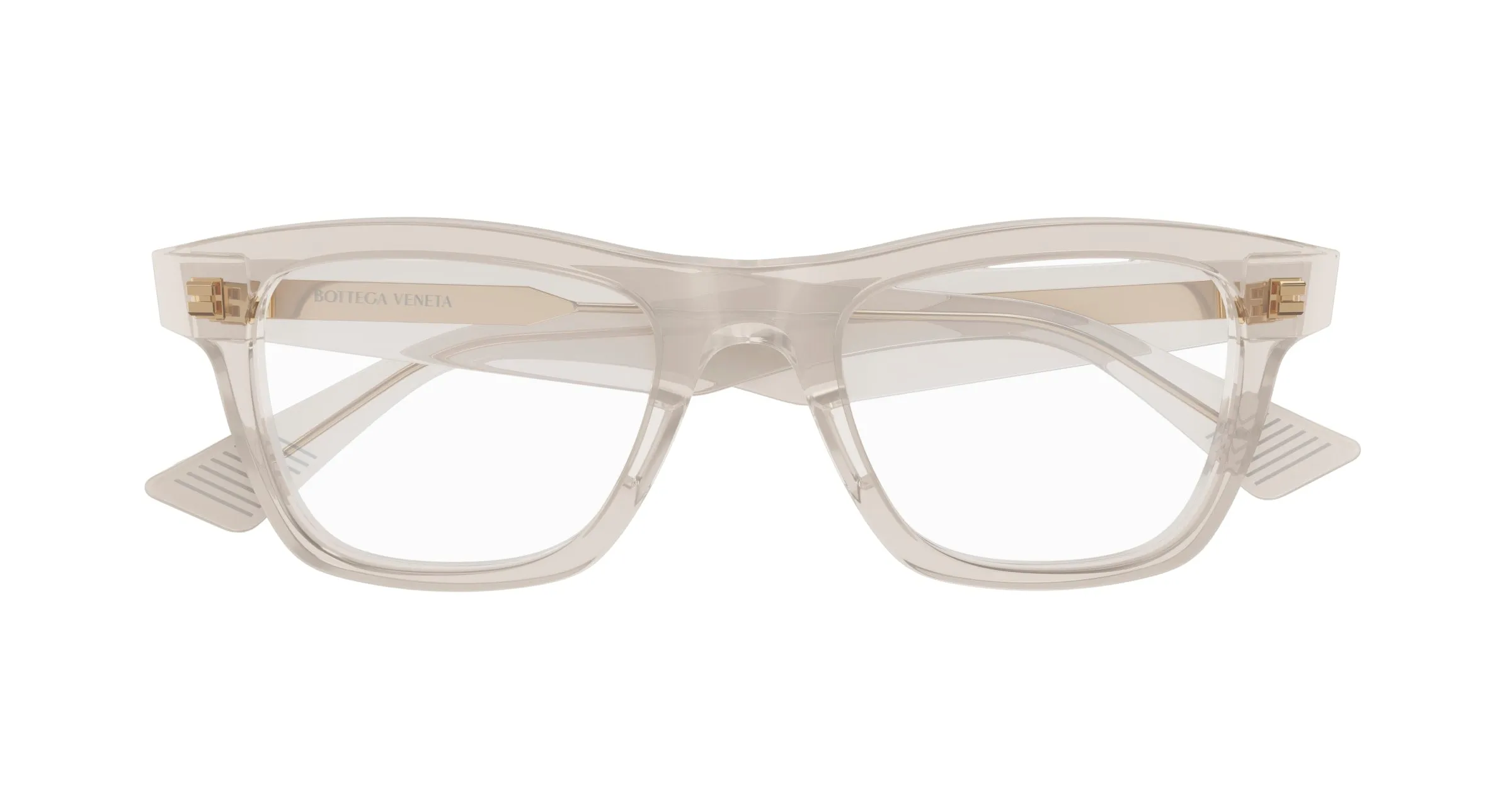 Bottega Veneta BV1120O 003 Montature da vista Acetato Beige Squadrata - immagine 2