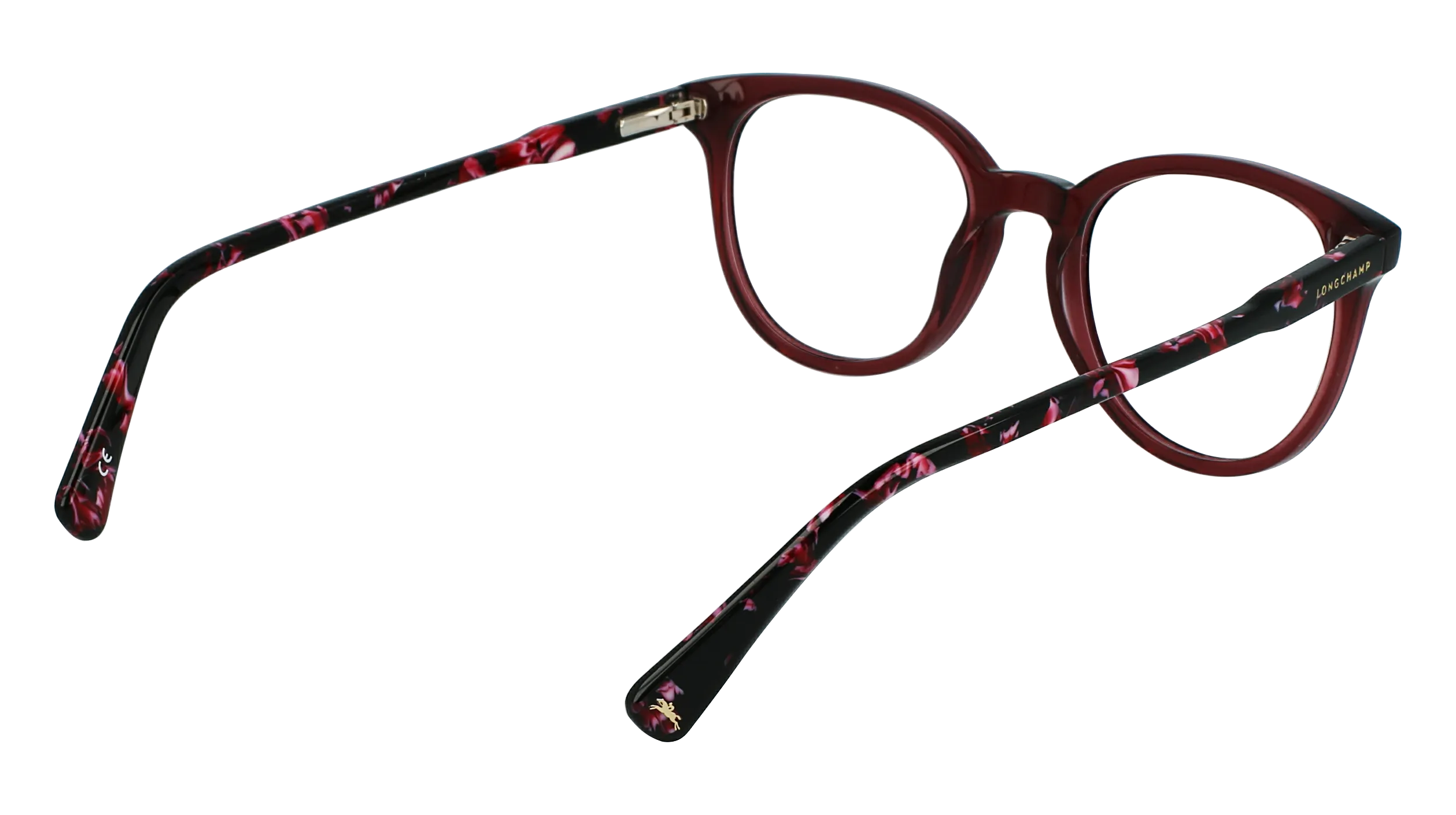 LONGCHAMP LO2608 611 Montature da vista Acetato Rosso Squadrata Normale Fotocromatiche - immagine 4