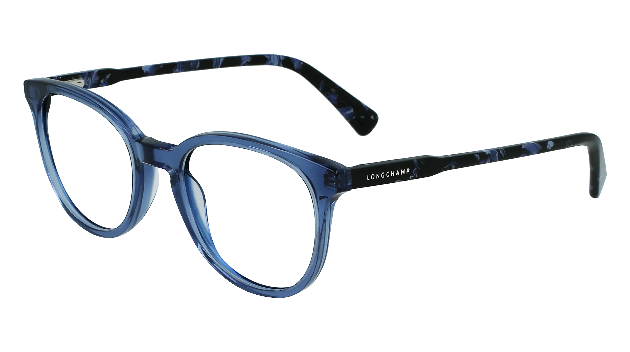 LONGCHAMP LO2608 424 Montature da vista Acetato Blu Squadrata Normale Fotocromatiche - immagine 1
