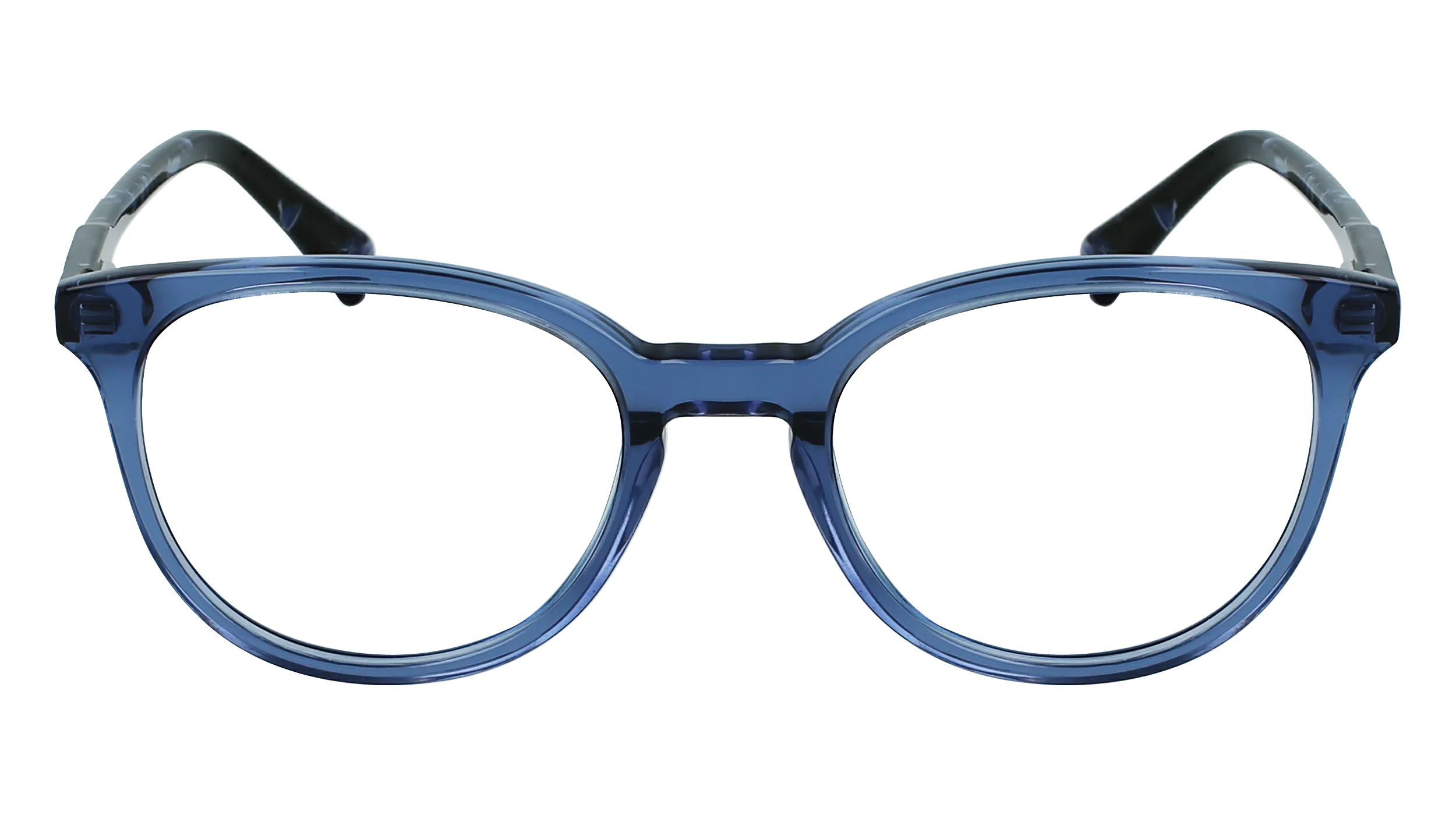 LONGCHAMP LO2608 424 Montature da vista Acetato Blu Rotonda Fotocromatiche - immagine 2