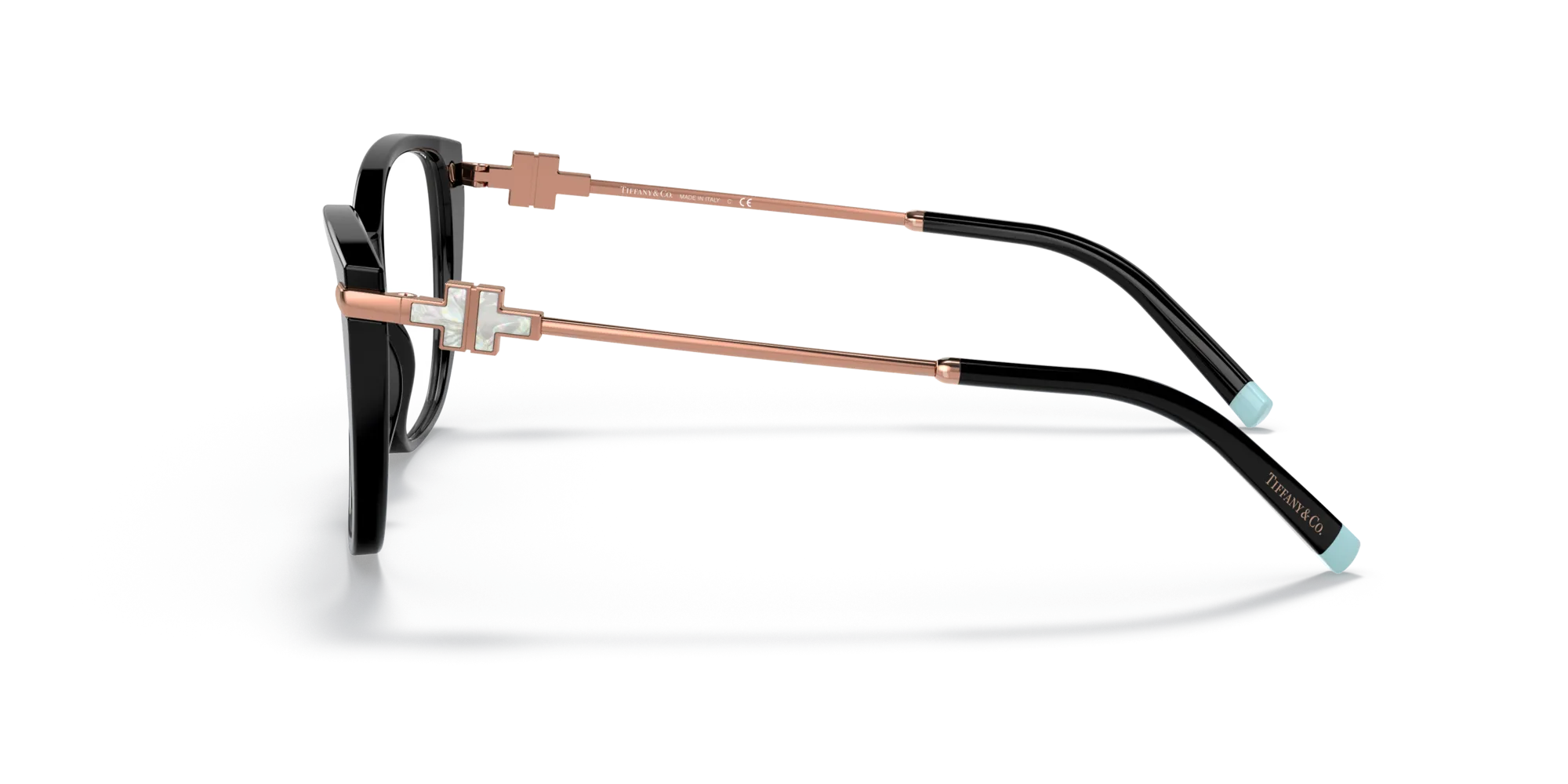 Tiffany TF2216 8001 Montature da vista Acetato Nero Trasparente Farfalla Normale - immagine 4